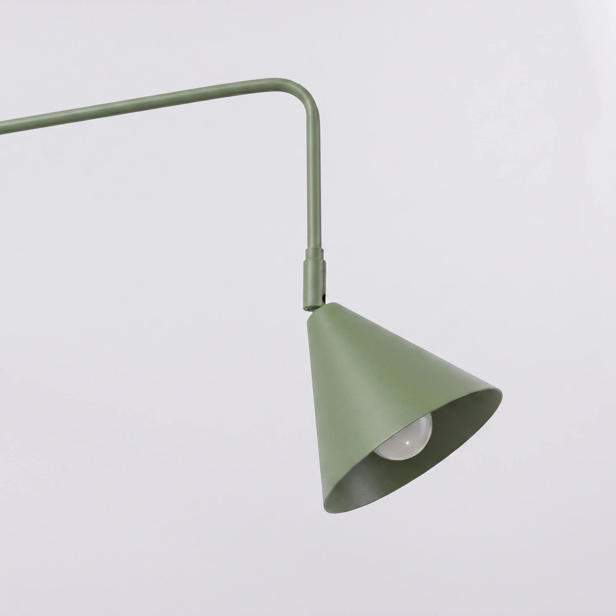 
Design Wandlampe „Nox“ 1-flammig mit Schalter - Olivgrün