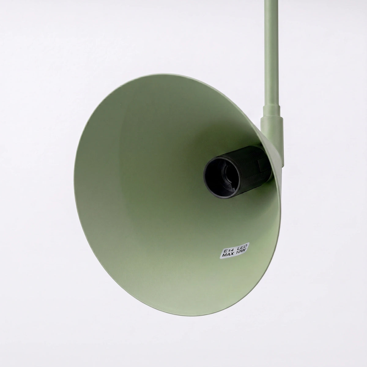 
Design Wandlampe „Nox“ 1-flammig mit Schalter - Olivgrün