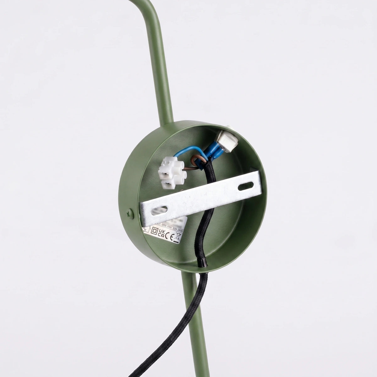 
Design Wandlampe „Nox“ 1-flammig mit Schalter - Olivgrün