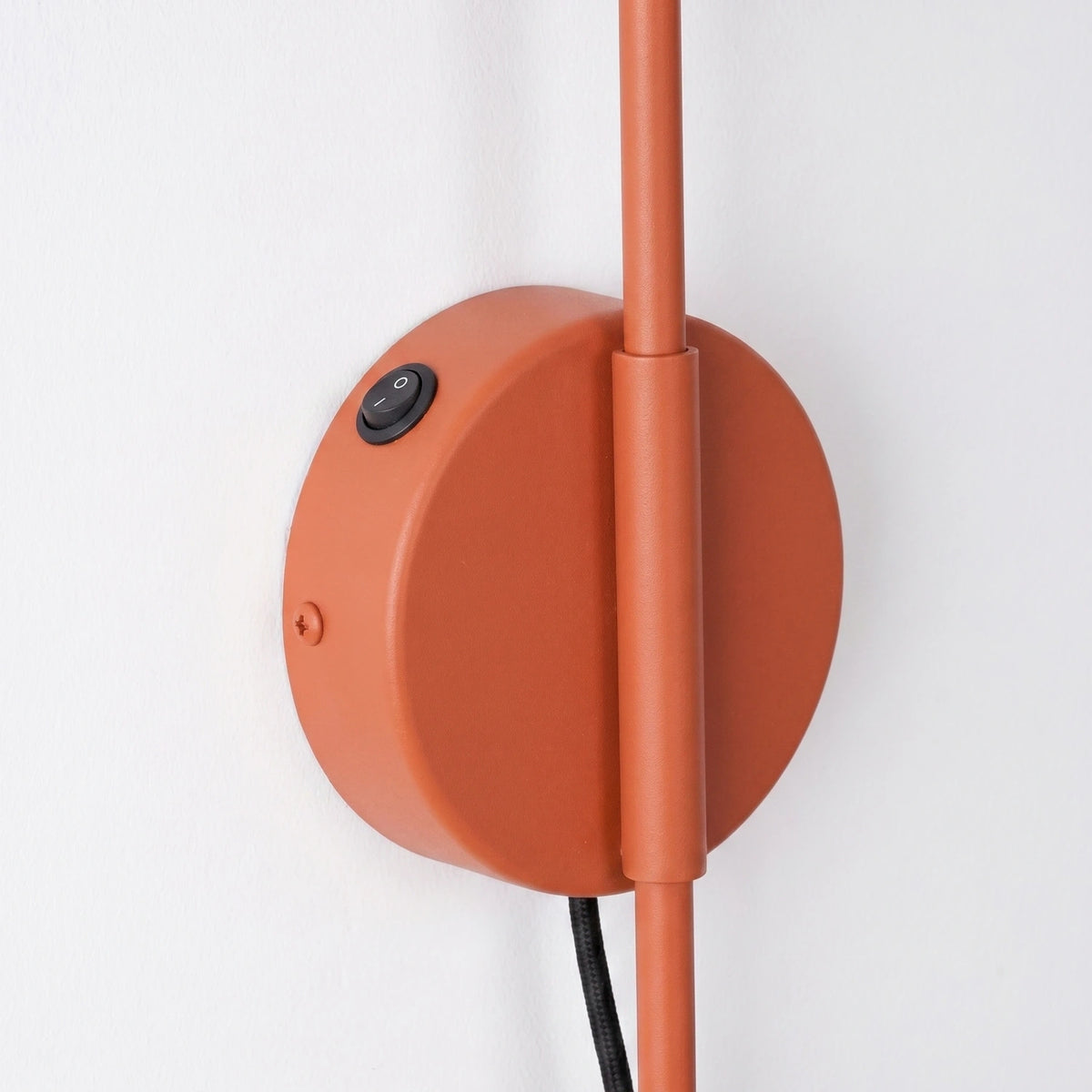 
Design Wandlampe „Nox“ 1-flammig mit Schalter - Ockerrot