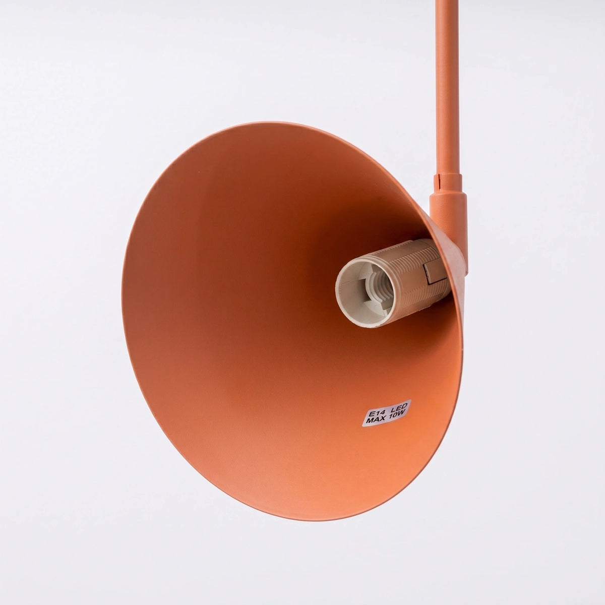 
Design Wandlampe „Nox“ 1-flammig mit Schalter - Ockerrot