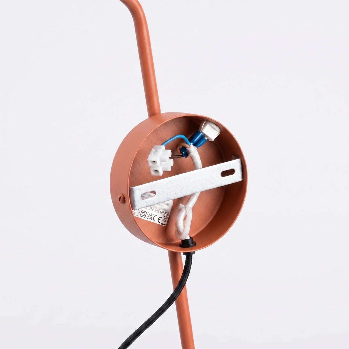 
Design Wandlampe „Nox“ 1-flammig mit Schalter - Ockerrot