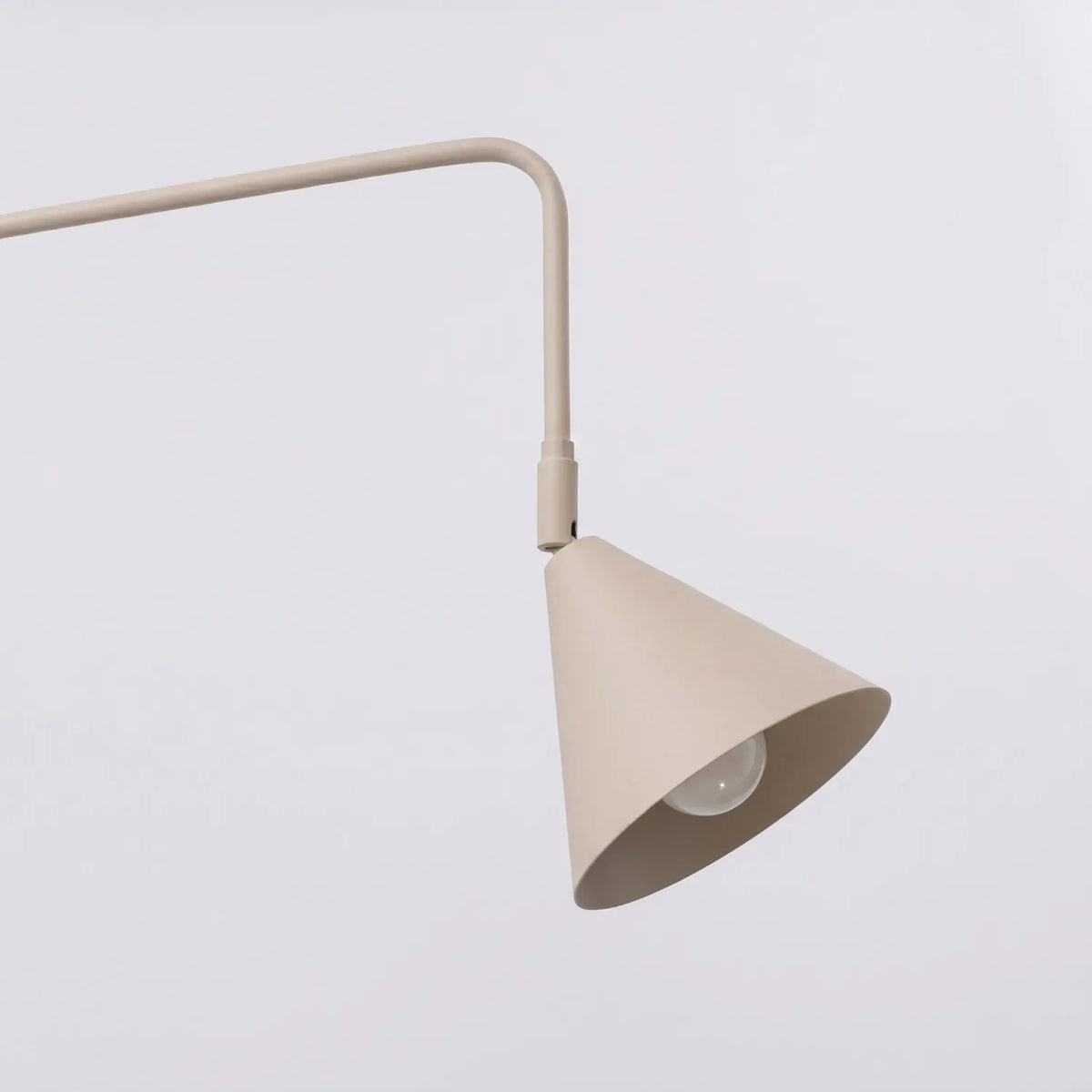 
Design Wandlampe „Nox“ 1-flammig mit Schalter - Taupe