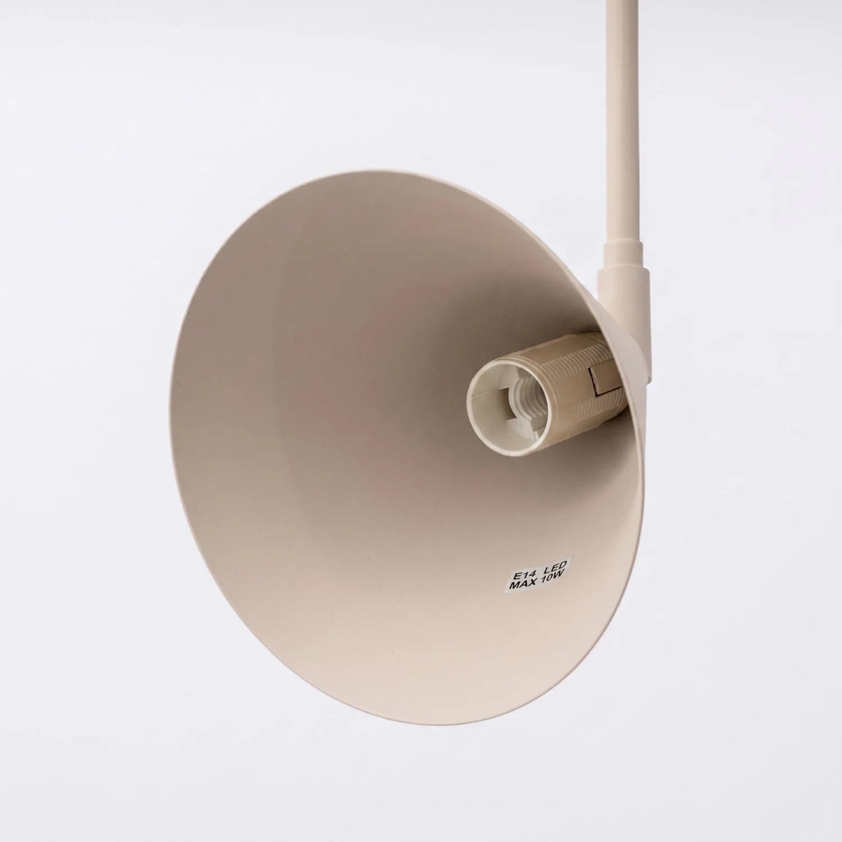 
Design Wandlampe „Nox“ 1-flammig mit Schalter - Taupe