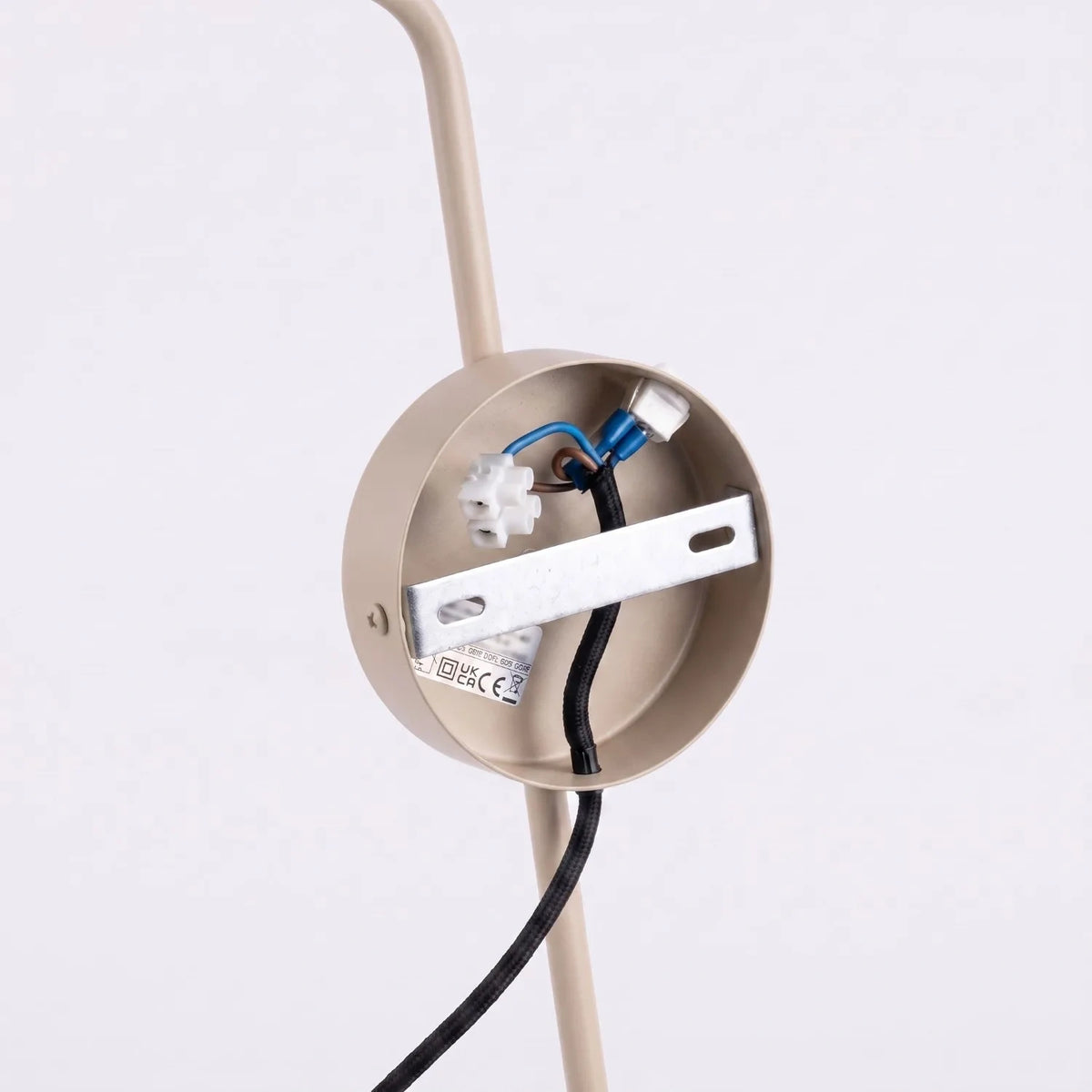 
Design Wandlampe „Nox“ 1-flammig mit Schalter - Taupe