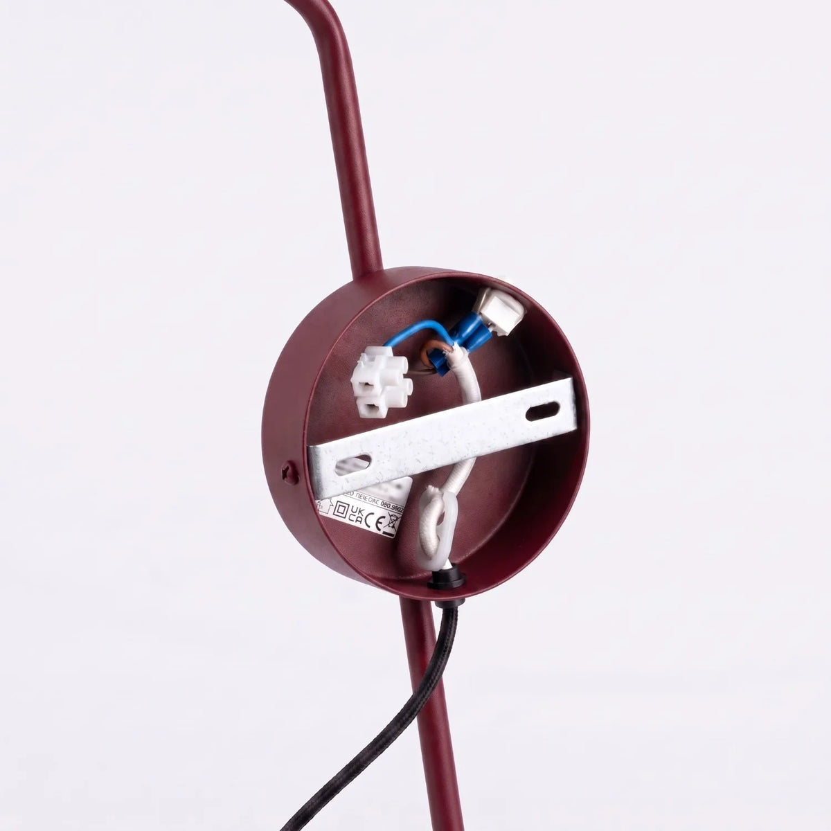 
Design Wandlampe „Nox“ 1-flammig mit Schalter - Burgundrot