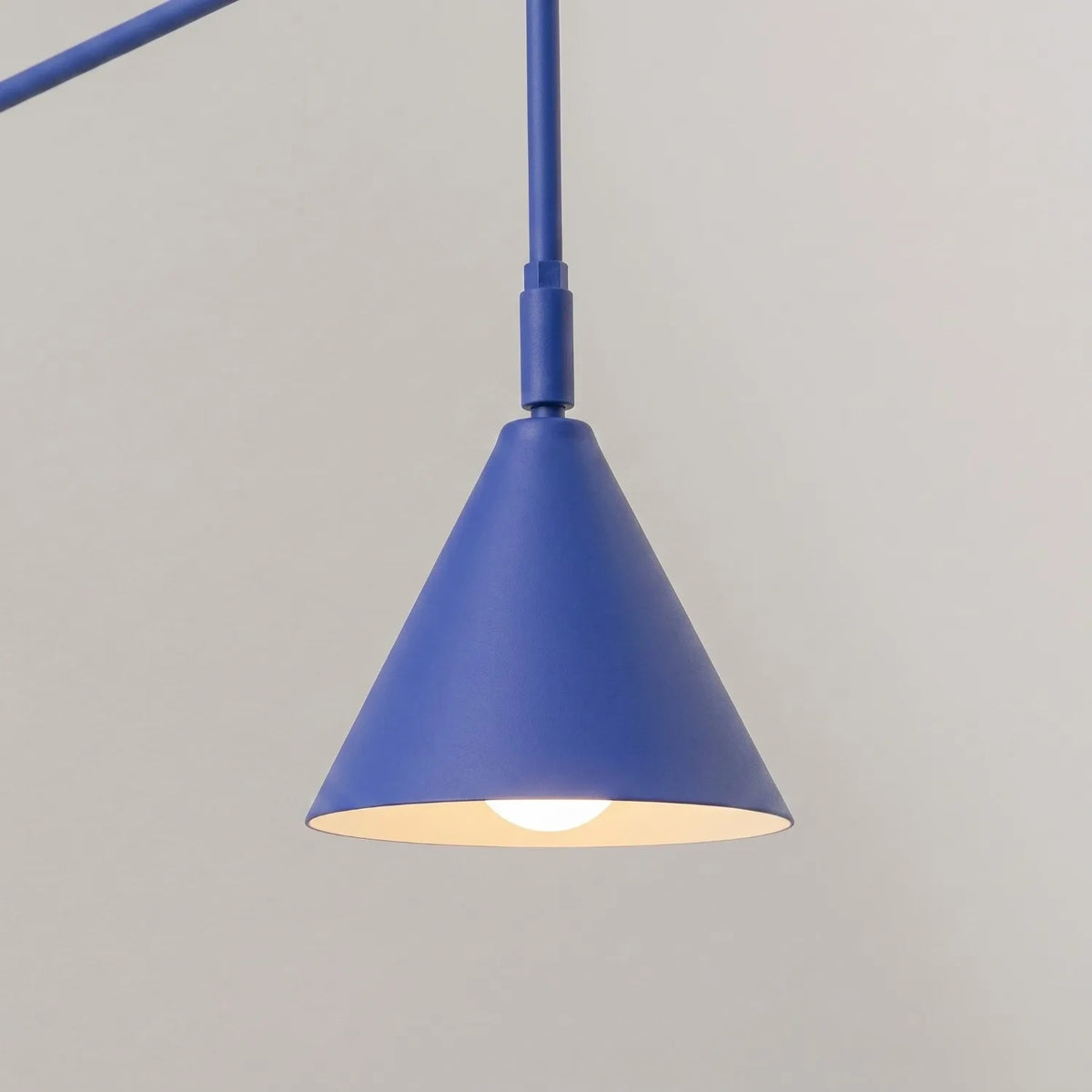 
Design Wandlampe „Nox“ 1-flammig mit Schalter - Ultramarin