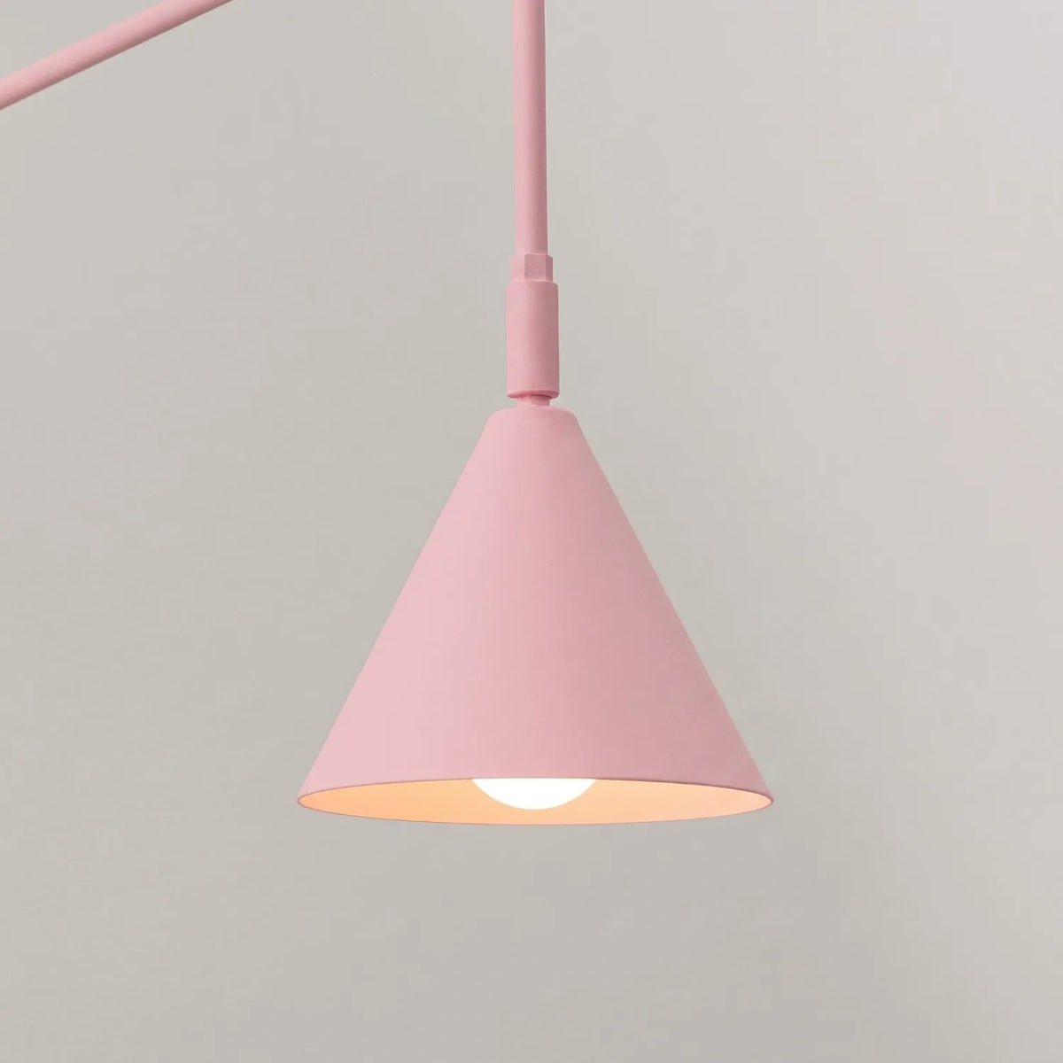 
Design Wandlampe „Nox“ 1-flammig mit Schalter - Rosa
