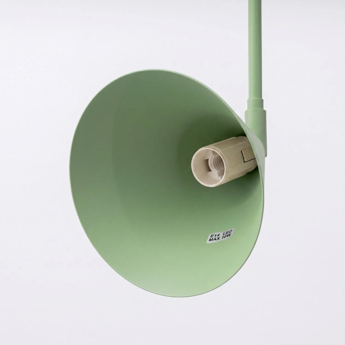 
Design Wandlampe „Nox“ 1-flammig mit Schalter - Salbeigrün