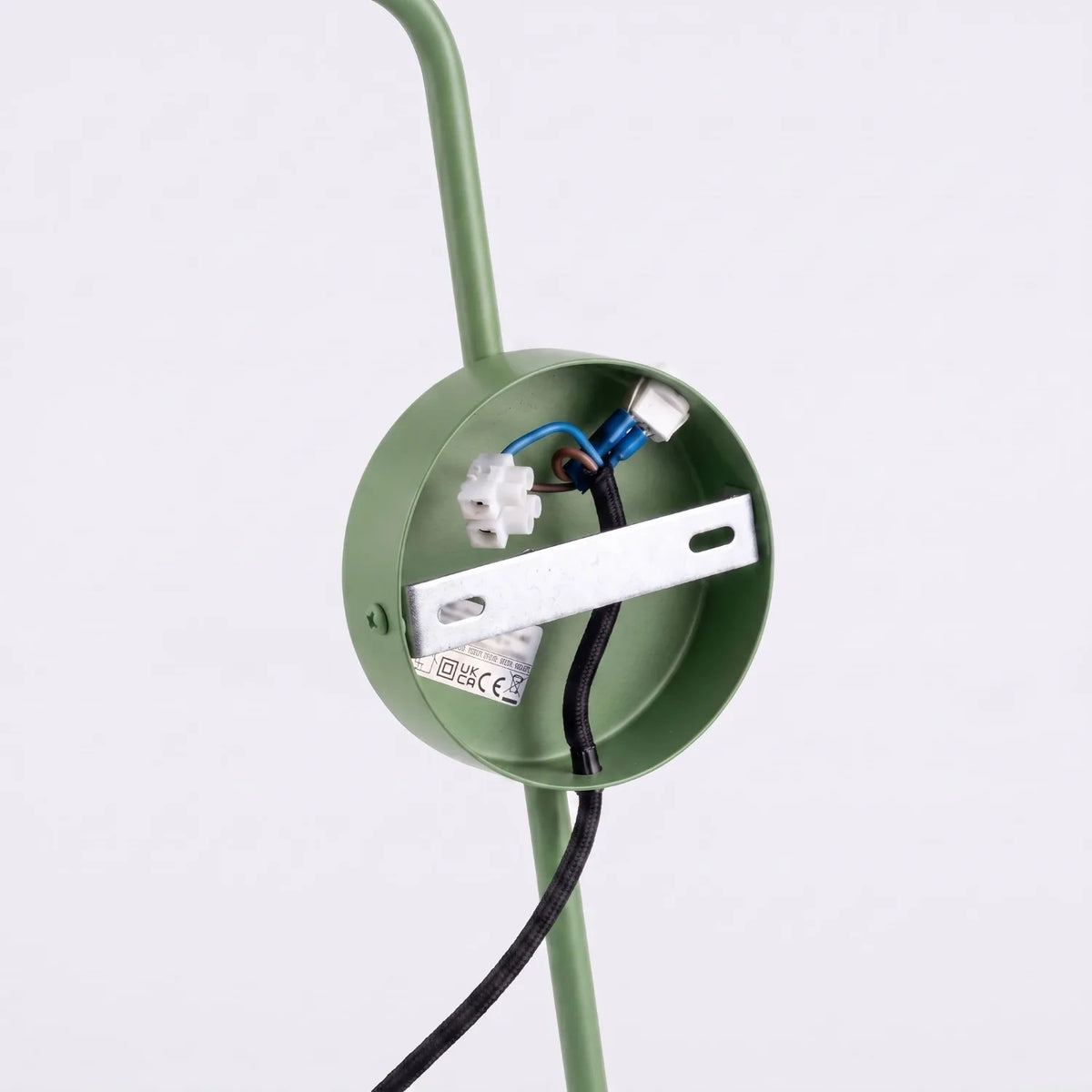 
Design Wandlampe „Nox“ 1-flammig mit Schalter - Salbeigrün