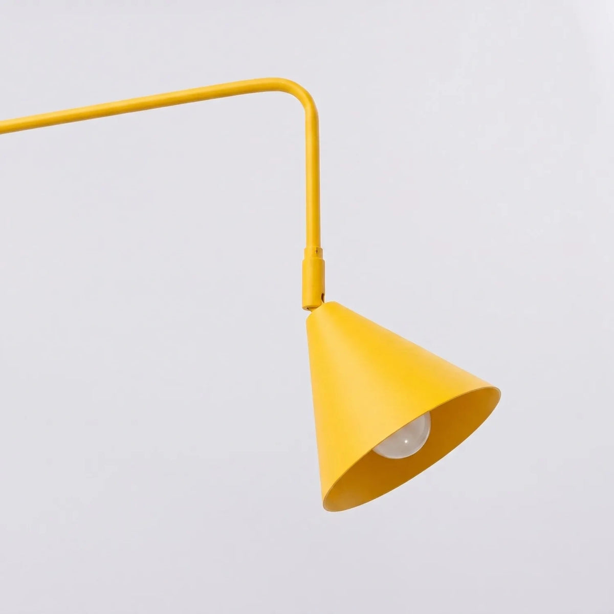 
Design Wandlampe „Nox“ 1-flammig mit Schalter - Gelb