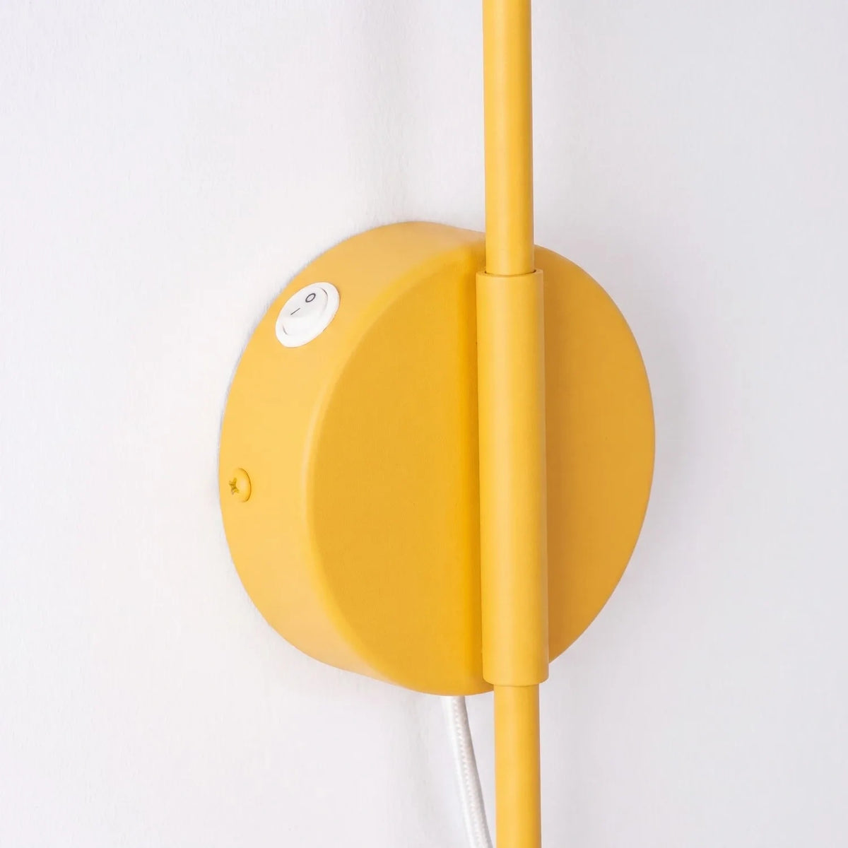 
Design Wandlampe „Nox“ 1-flammig mit Schalter - Gelb