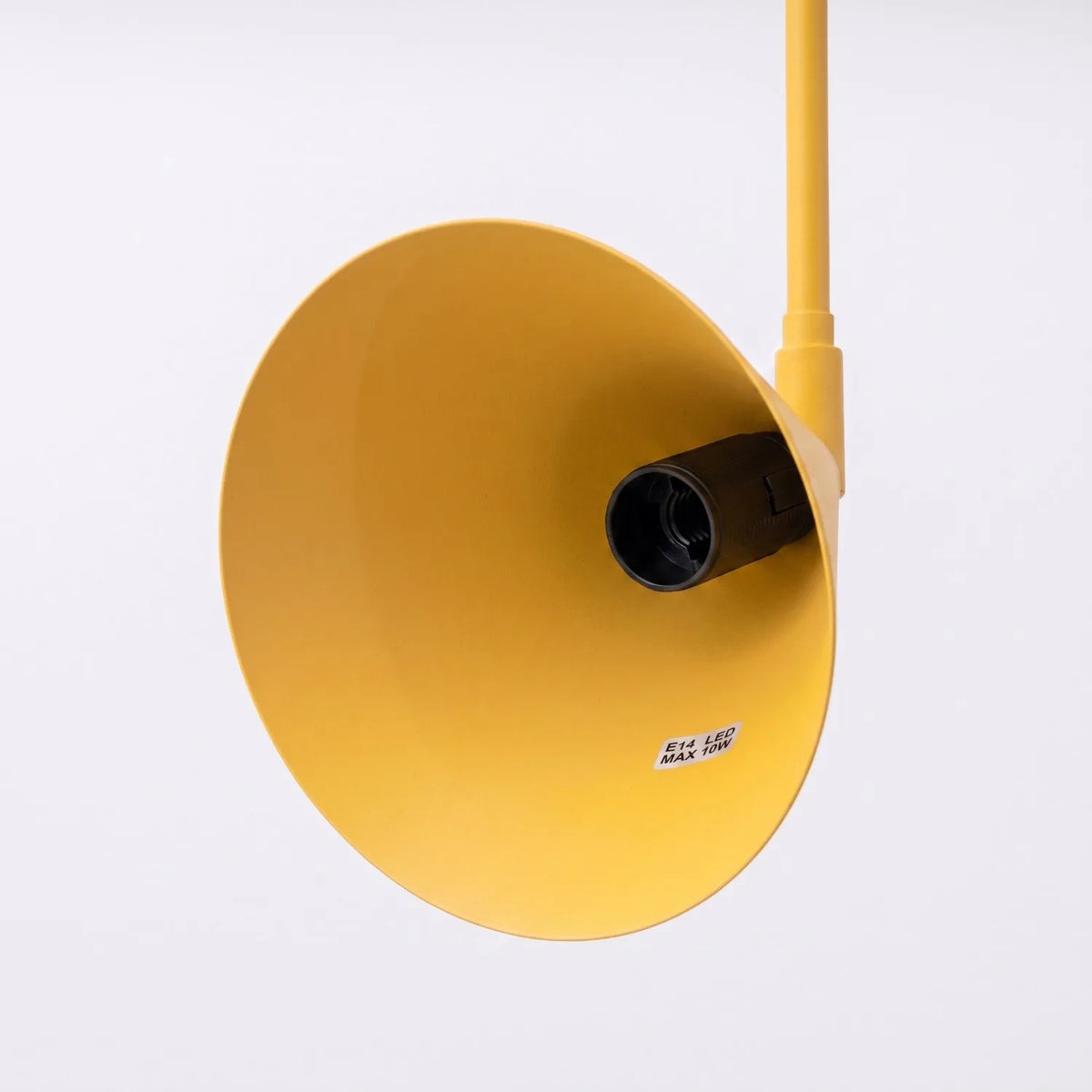 
Design Wandlampe „Nox“ 1-flammig mit Schalter - Gelb