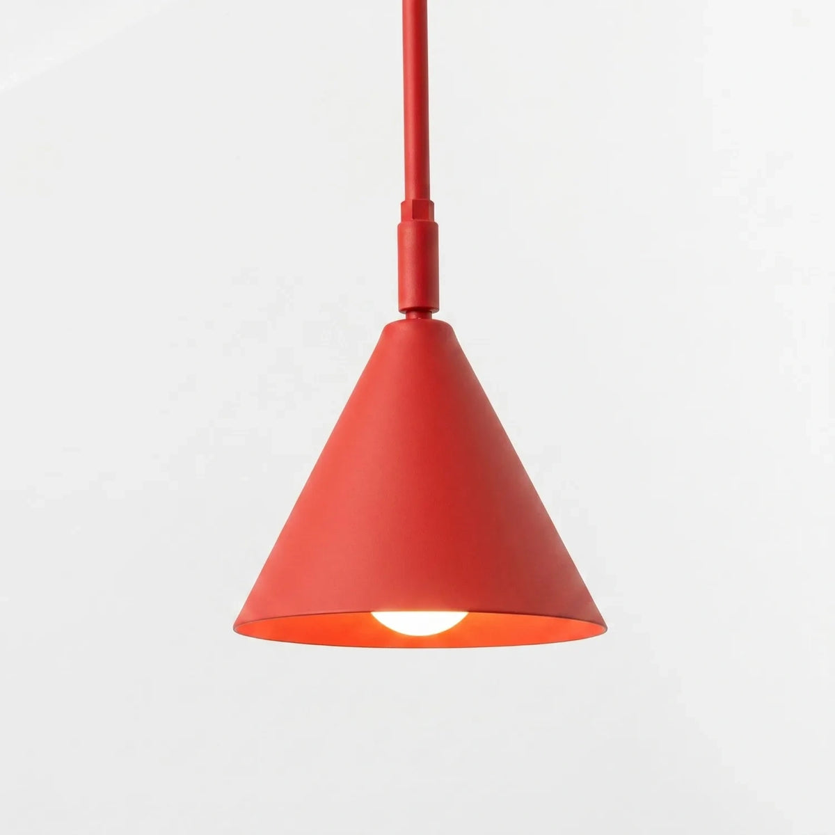 
Design Wandlampe „Nox“ 1-flammig mit Schalter - Rot