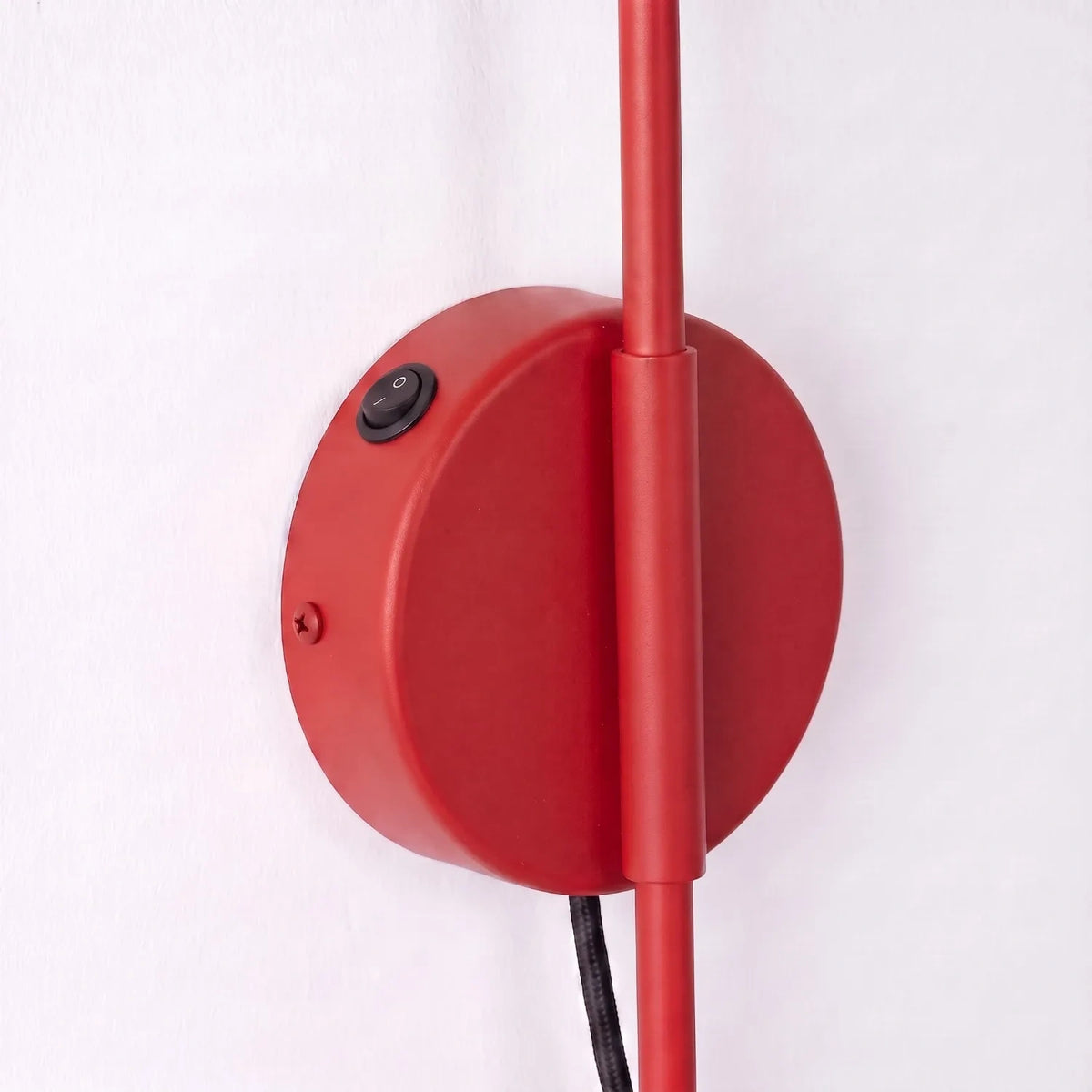
Design Wandlampe „Nox“ 1-flammig mit Schalter - Rot