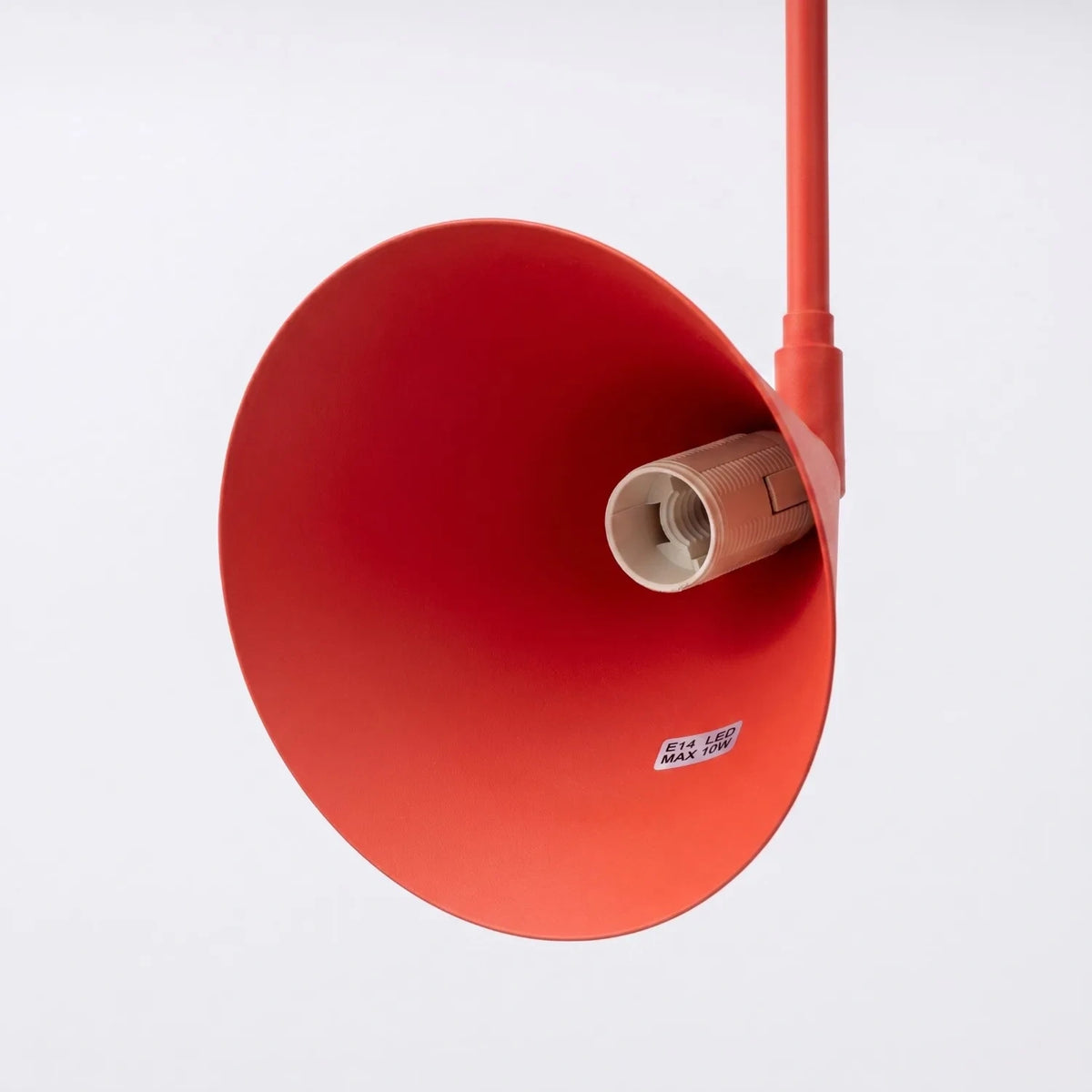 
Design Wandlampe „Nox“ 1-flammig mit Schalter - Rot