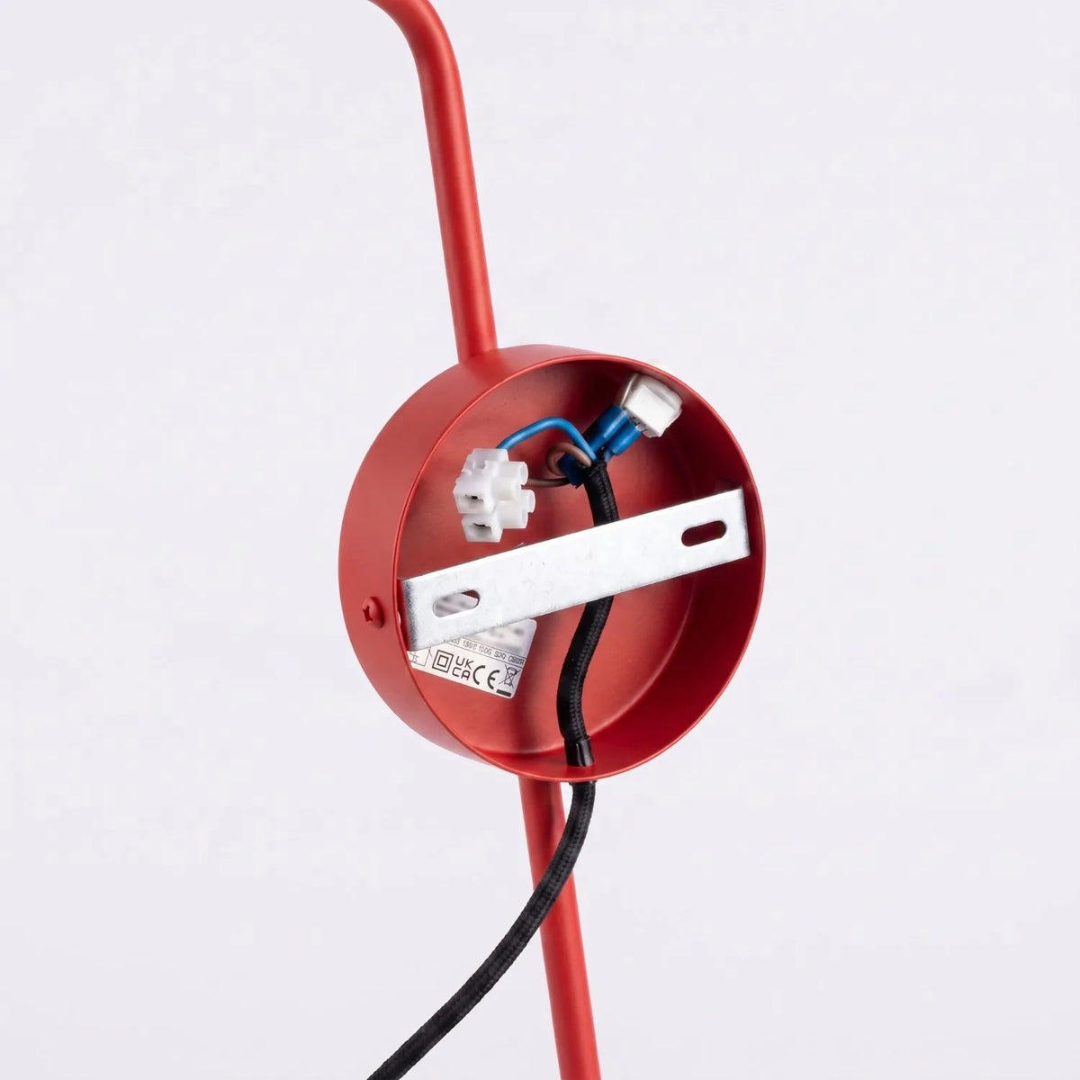 
Design Wandlampe „Nox“ 1-flammig mit Schalter - Rot