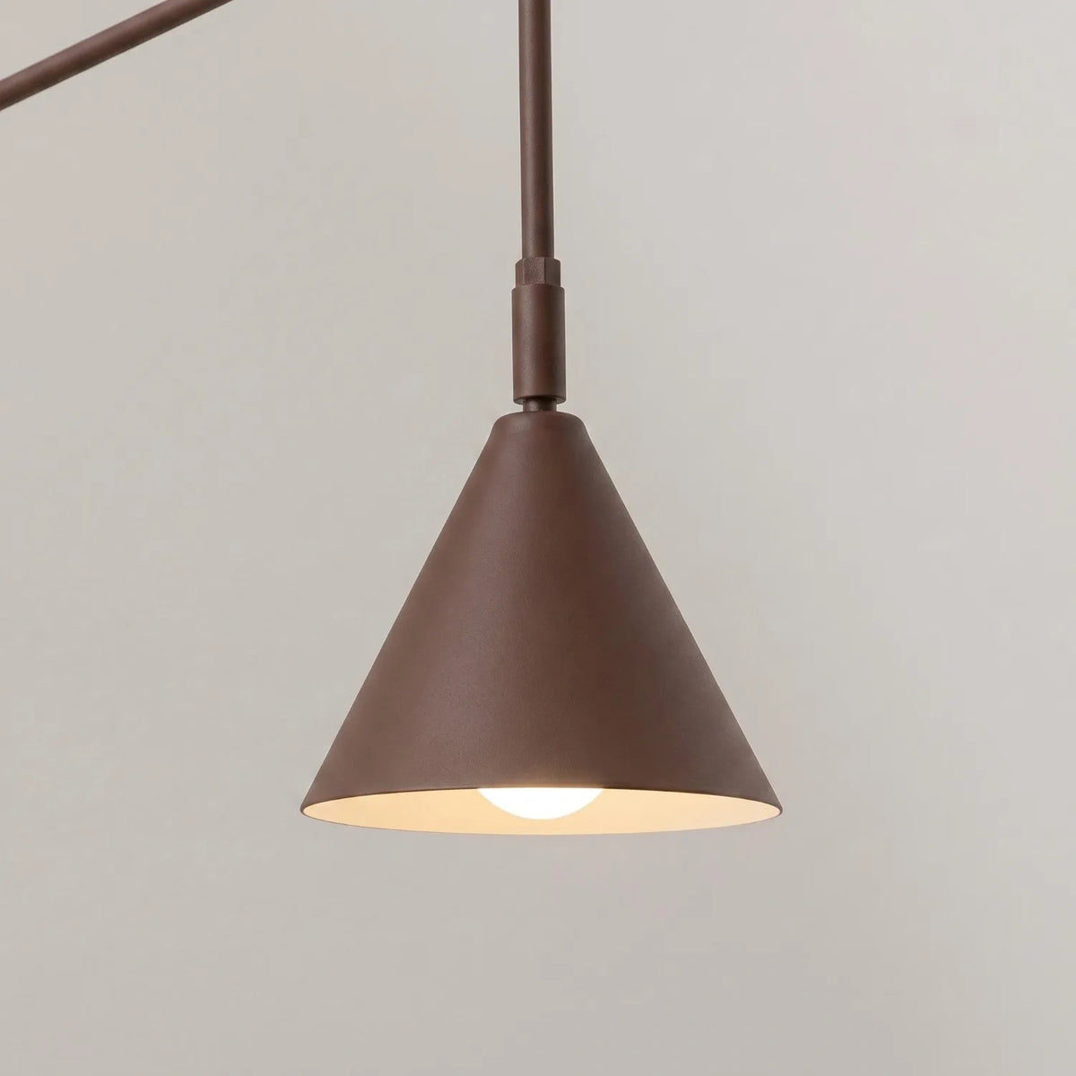 
Design Wandlampe „Nox“ 1-flammig mit Schalter - Braun