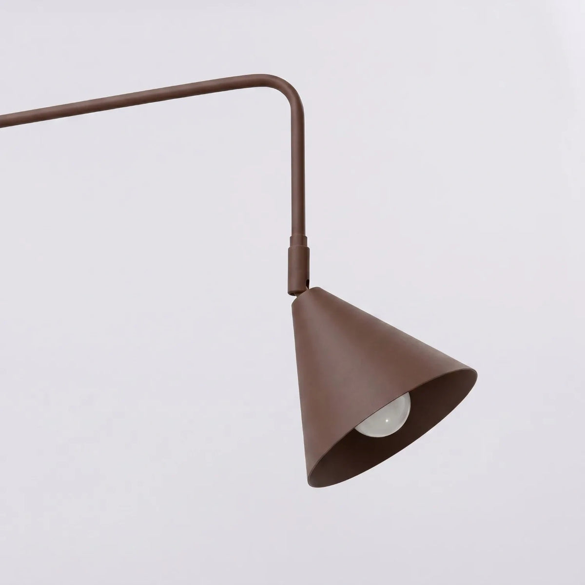 
Design Wandlampe „Nox“ 1-flammig mit Schalter - Braun