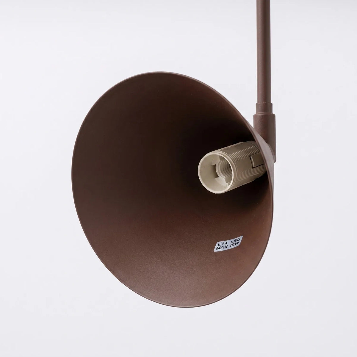 
Design Wandlampe „Nox“ 1-flammig mit Schalter - Braun