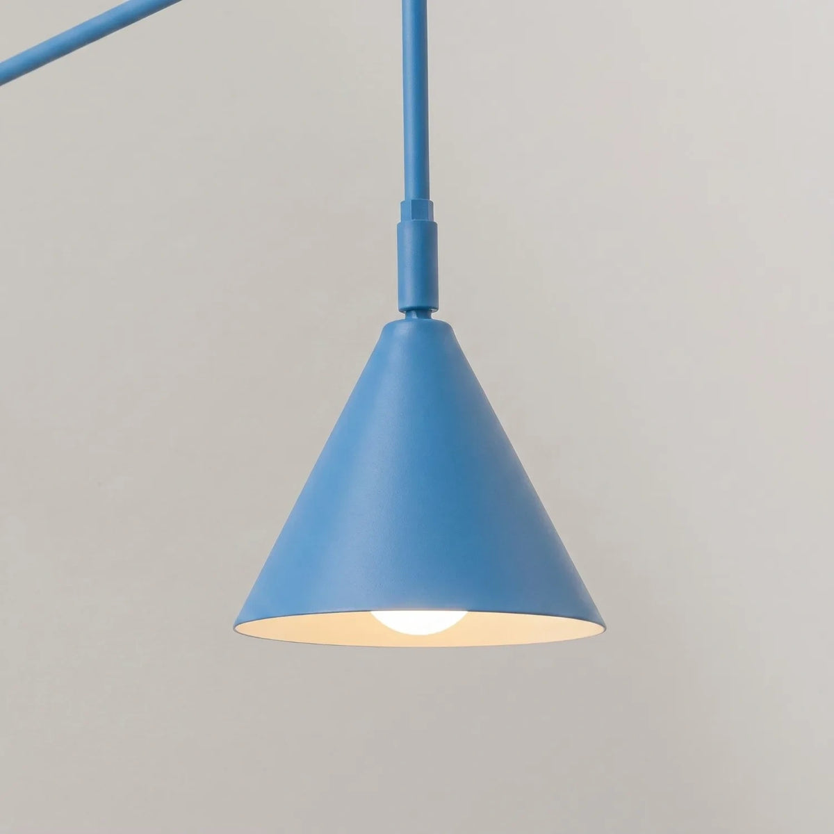 
Design Wandlampe „Nox“ 1-flammig mit Schalter - Hellblau