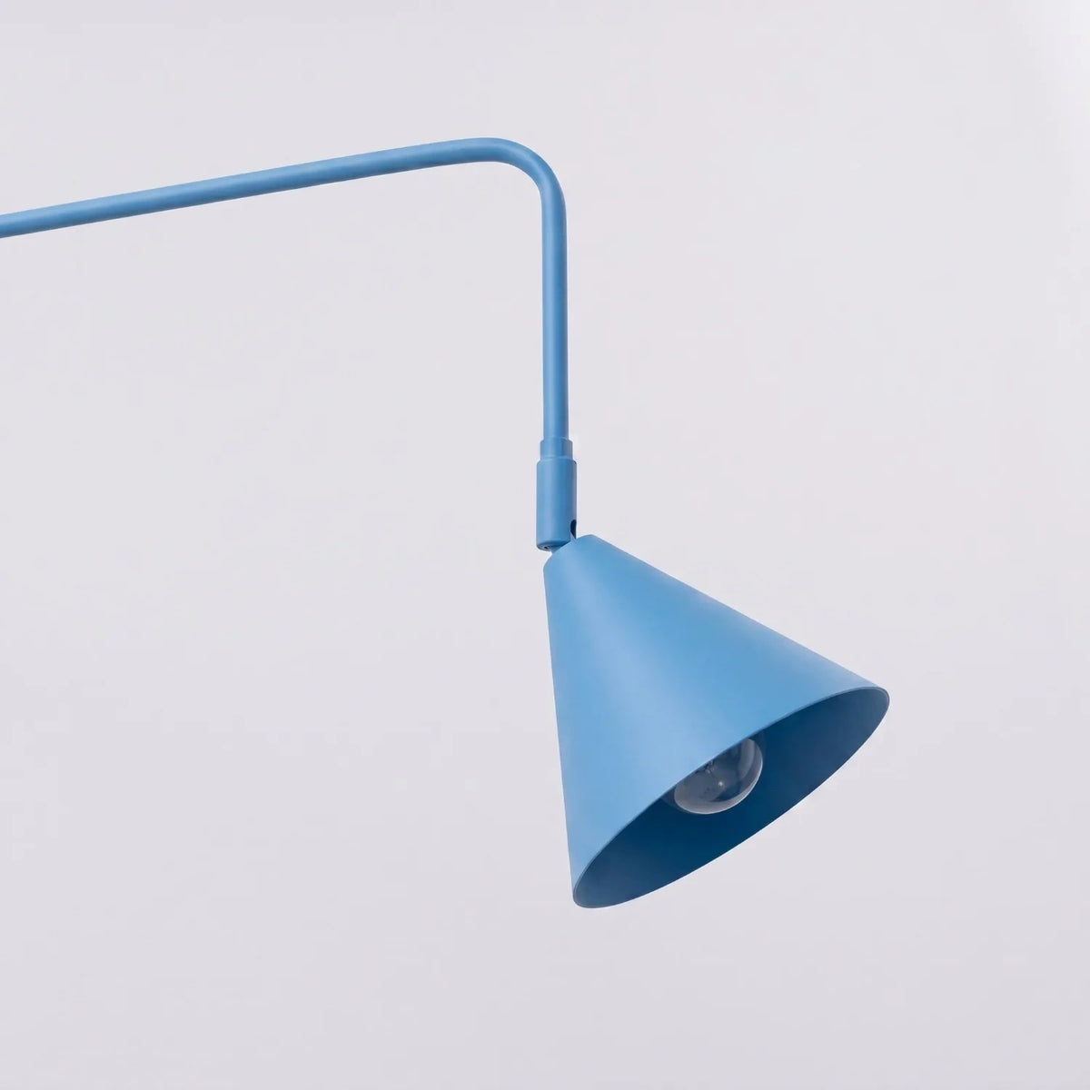 
Design Wandlampe „Nox“ 1-flammig mit Schalter - Hellblau