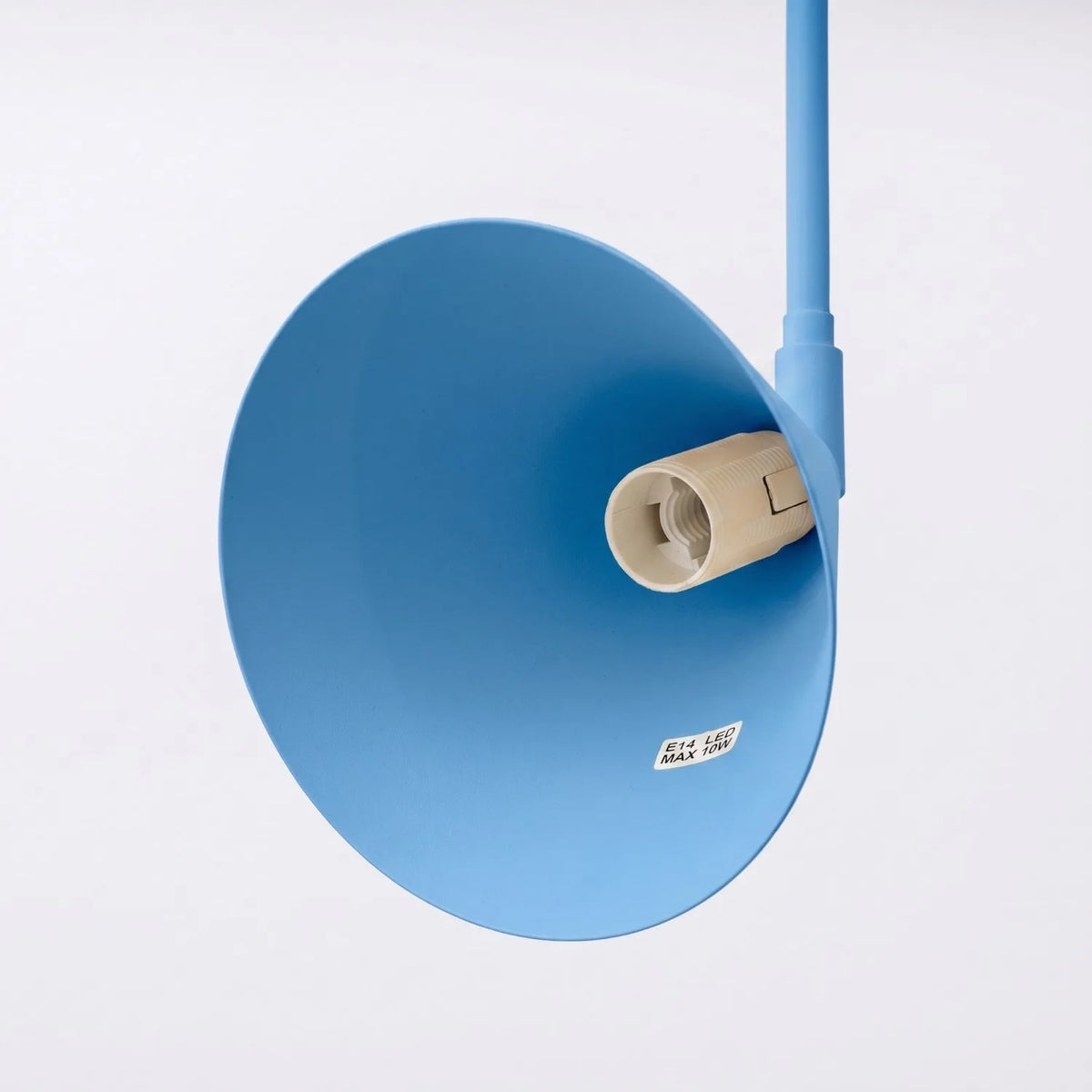 
Design Wandlampe „Nox“ 1-flammig mit Schalter - Hellblau