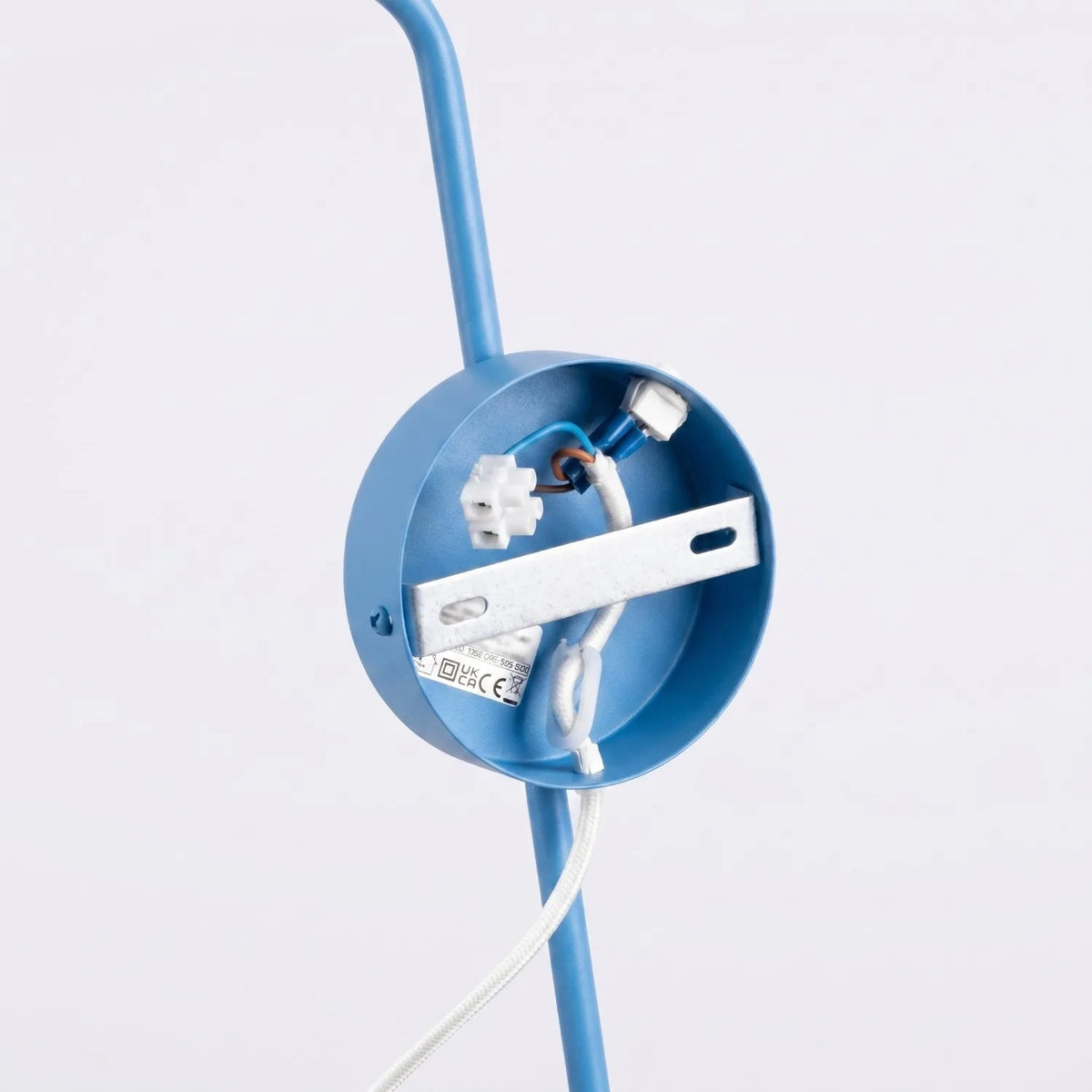 
Design Wandlampe „Nox“ 1-flammig mit Schalter - Hellblau