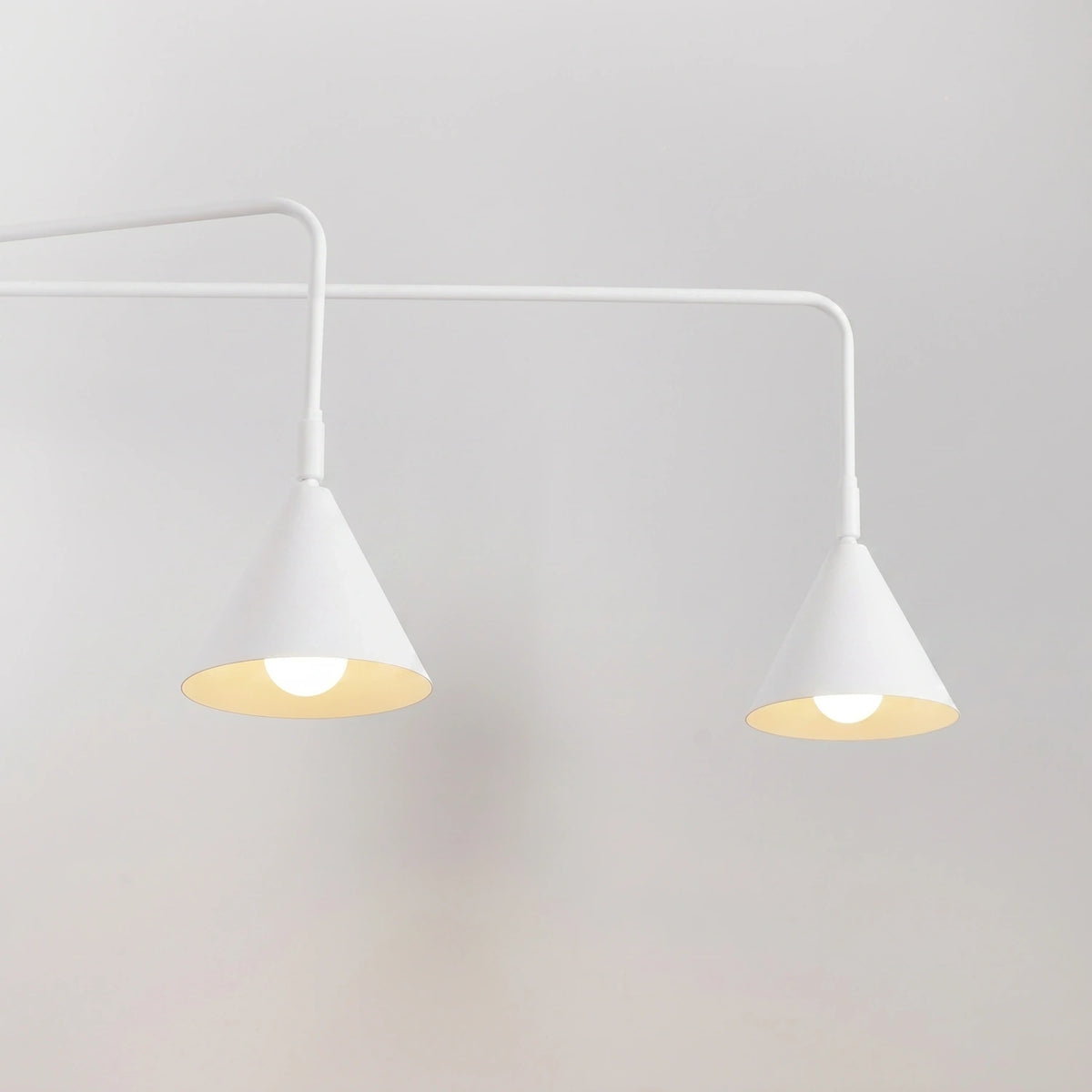 
Design Wandlampe „Nox“ 2-flammig mit Schalter - Weiss