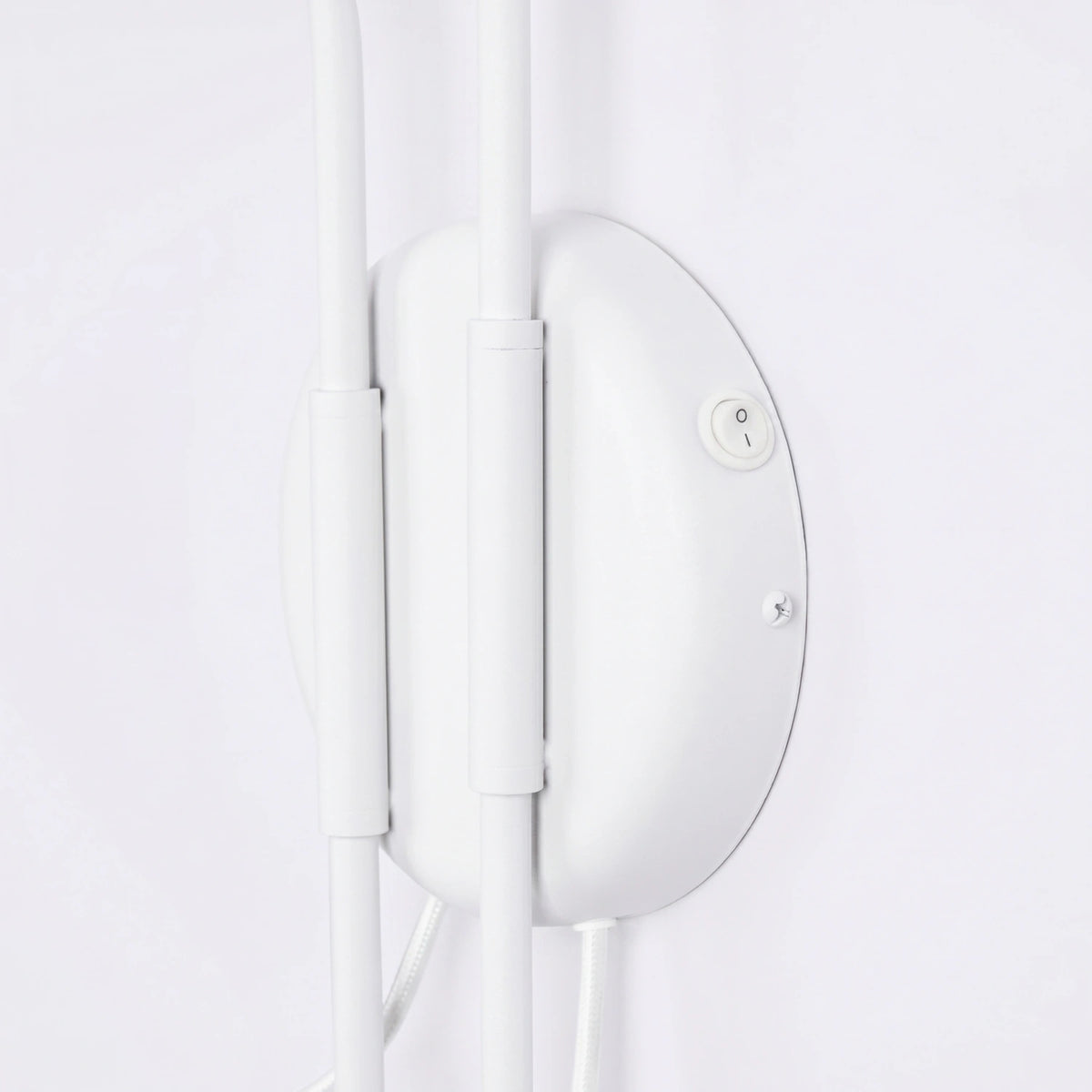 
Design Wandlampe „Nox“ 2-flammig mit Schalter - Weiss