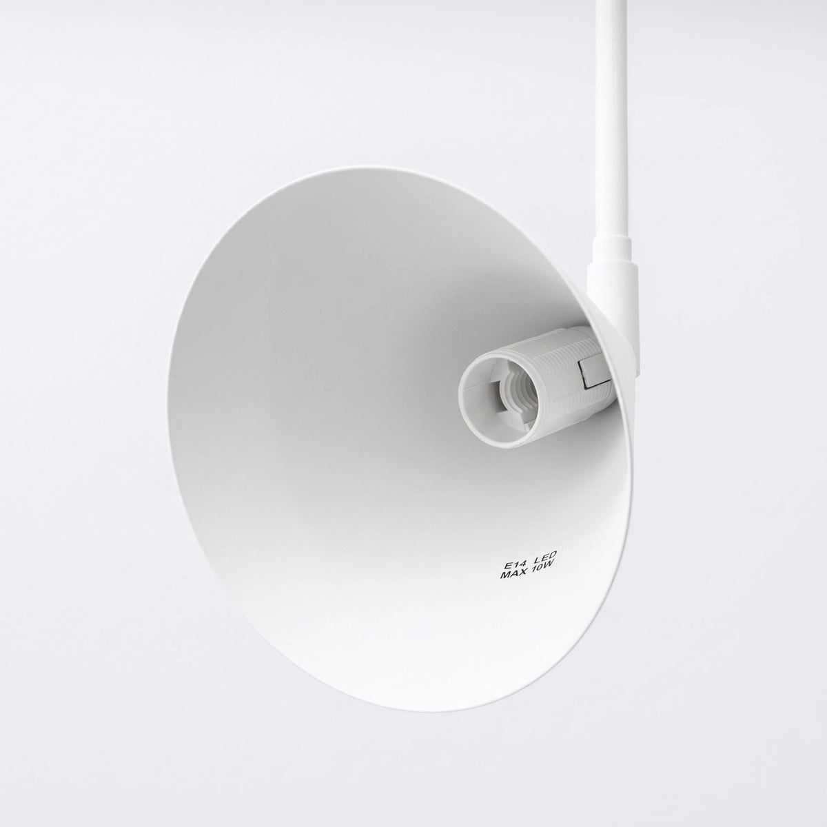 
Design Wandlampe „Nox“ 2-flammig mit Schalter - Weiss