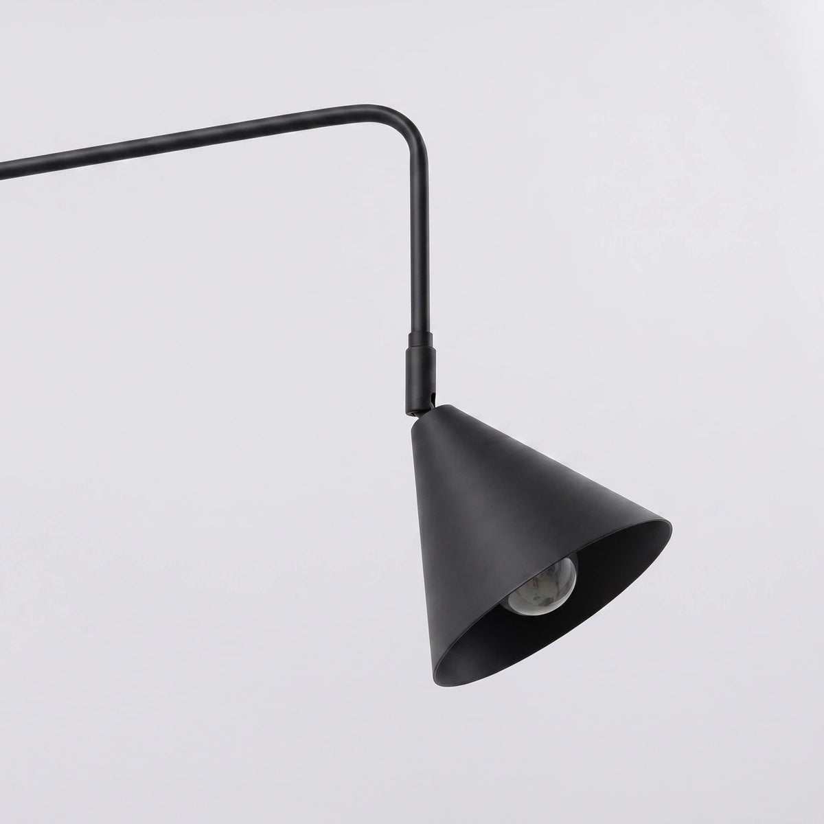 
Design Wandlampe „Nox“ 2-flammig mit Schalter - Schwarz