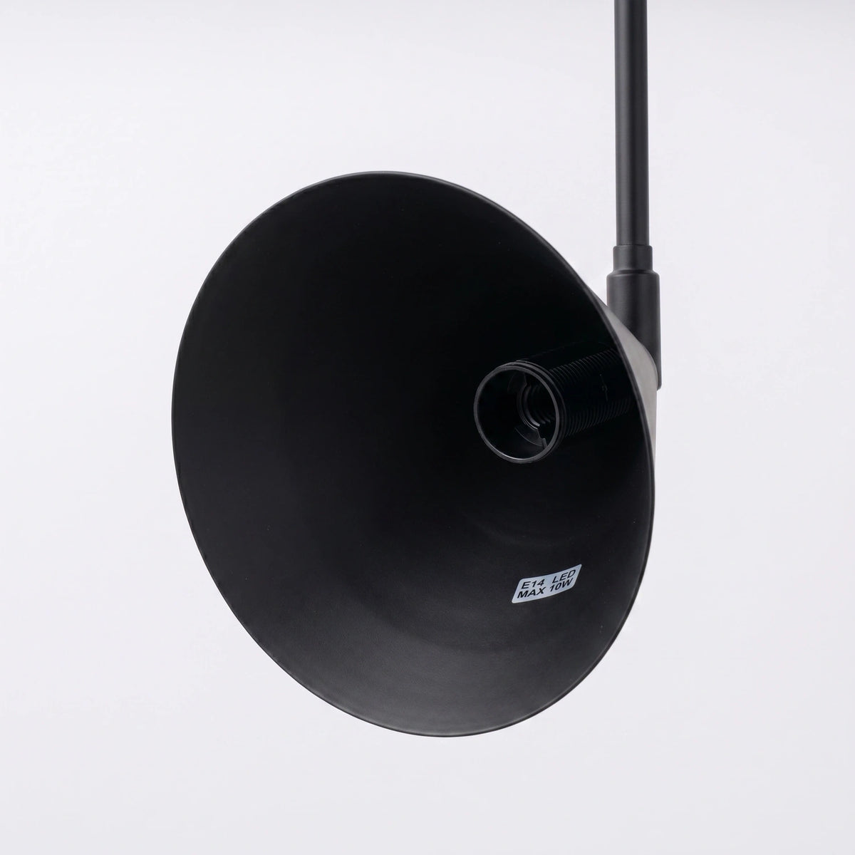 
Design Wandlampe „Nox“ 2-flammig mit Schalter - Schwarz