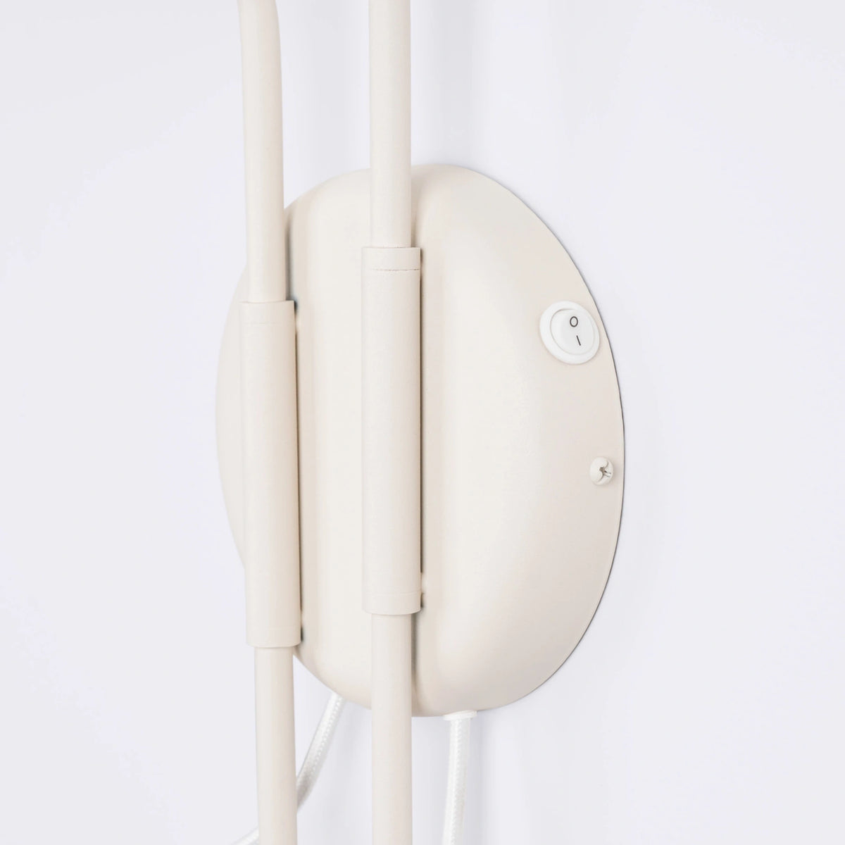 
Design Wandlampe „Nox“ 2-flammig mit Schalter - Beige