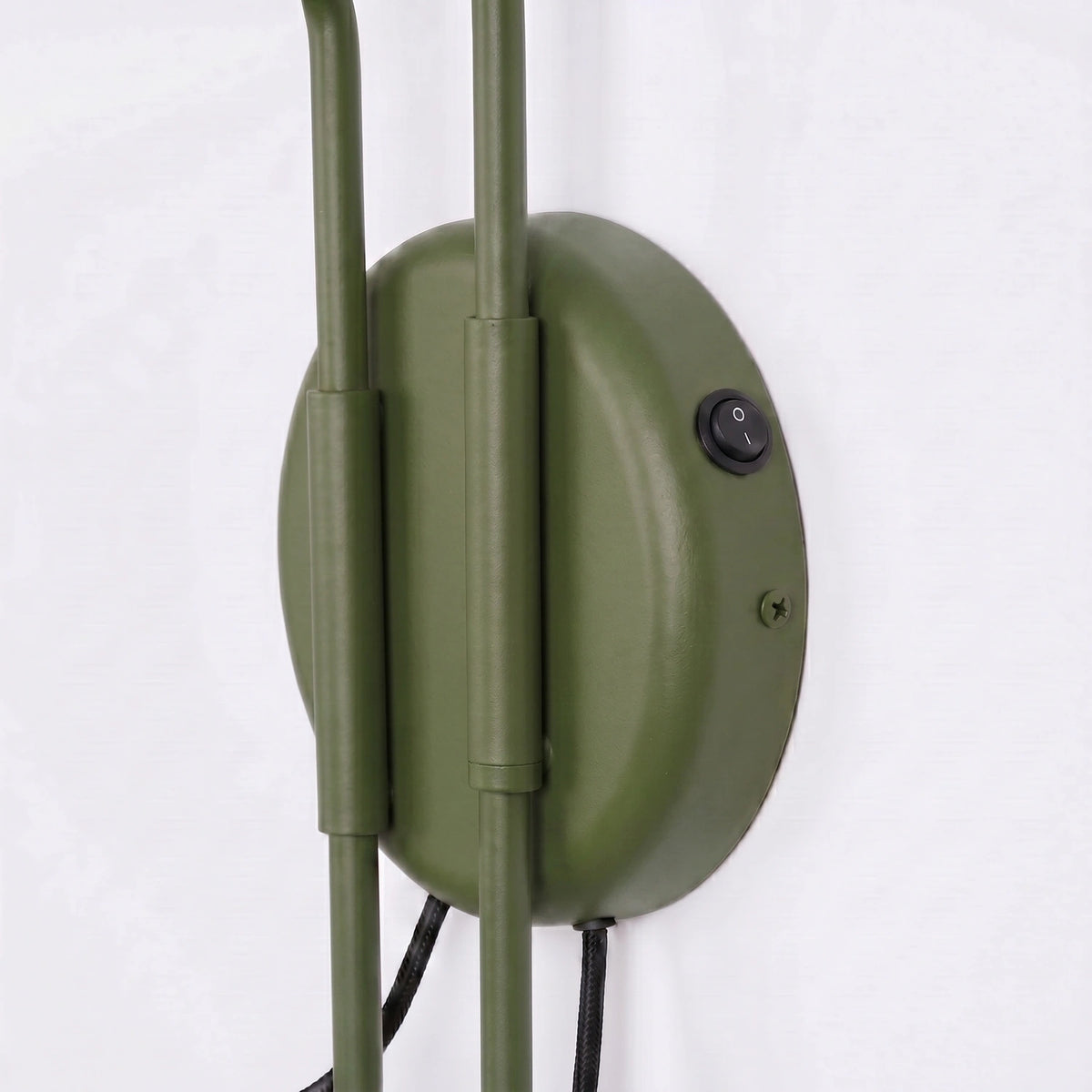 
Design Wandlampe „Nox“ 2-flammig mit Schalter - Olivgrün