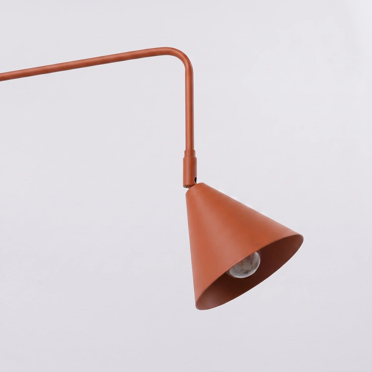
Design Wandlampe „Nox“ 2-flammig mit Schalter - Ockerrot