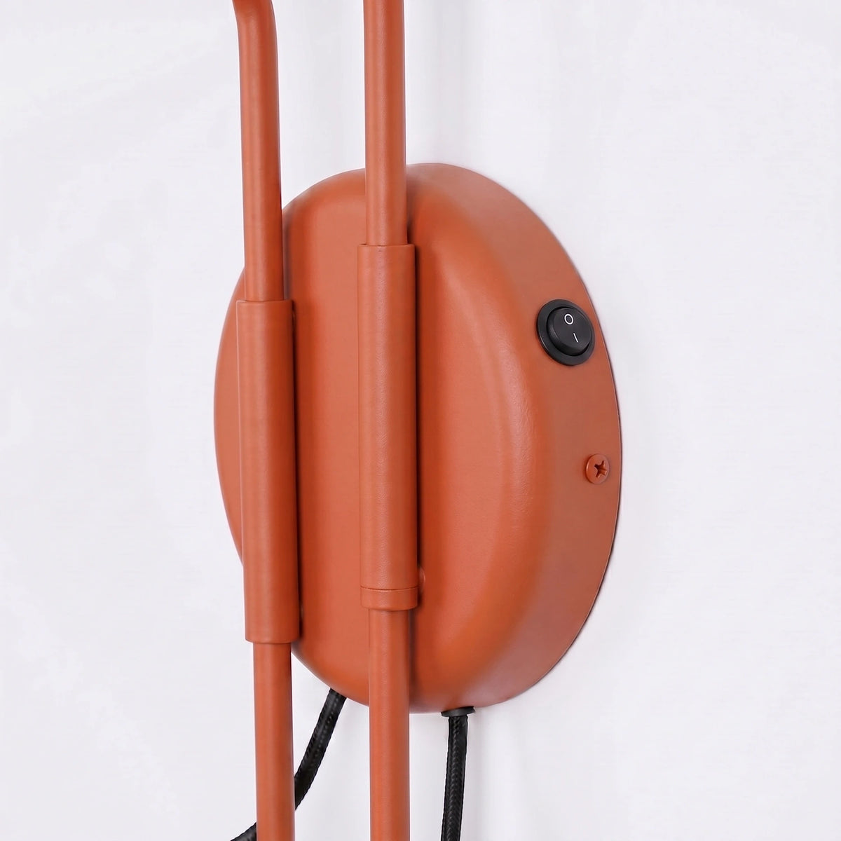 
Design Wandlampe „Nox“ 2-flammig mit Schalter - Ockerrot