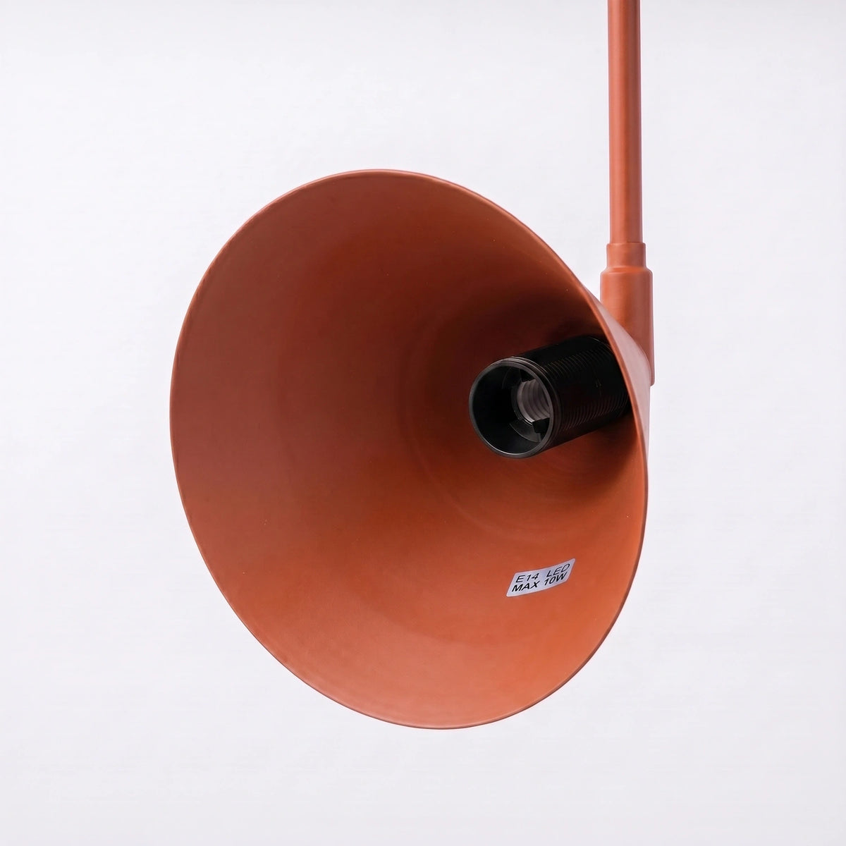 
Design Wandlampe „Nox“ 2-flammig mit Schalter - Ockerrot