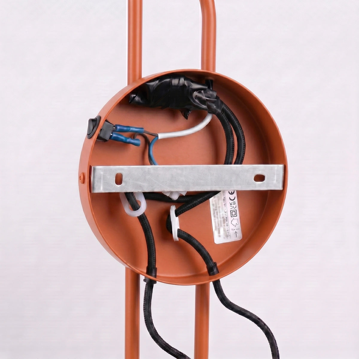 
Design Wandlampe „Nox“ 2-flammig mit Schalter - Ockerrot
