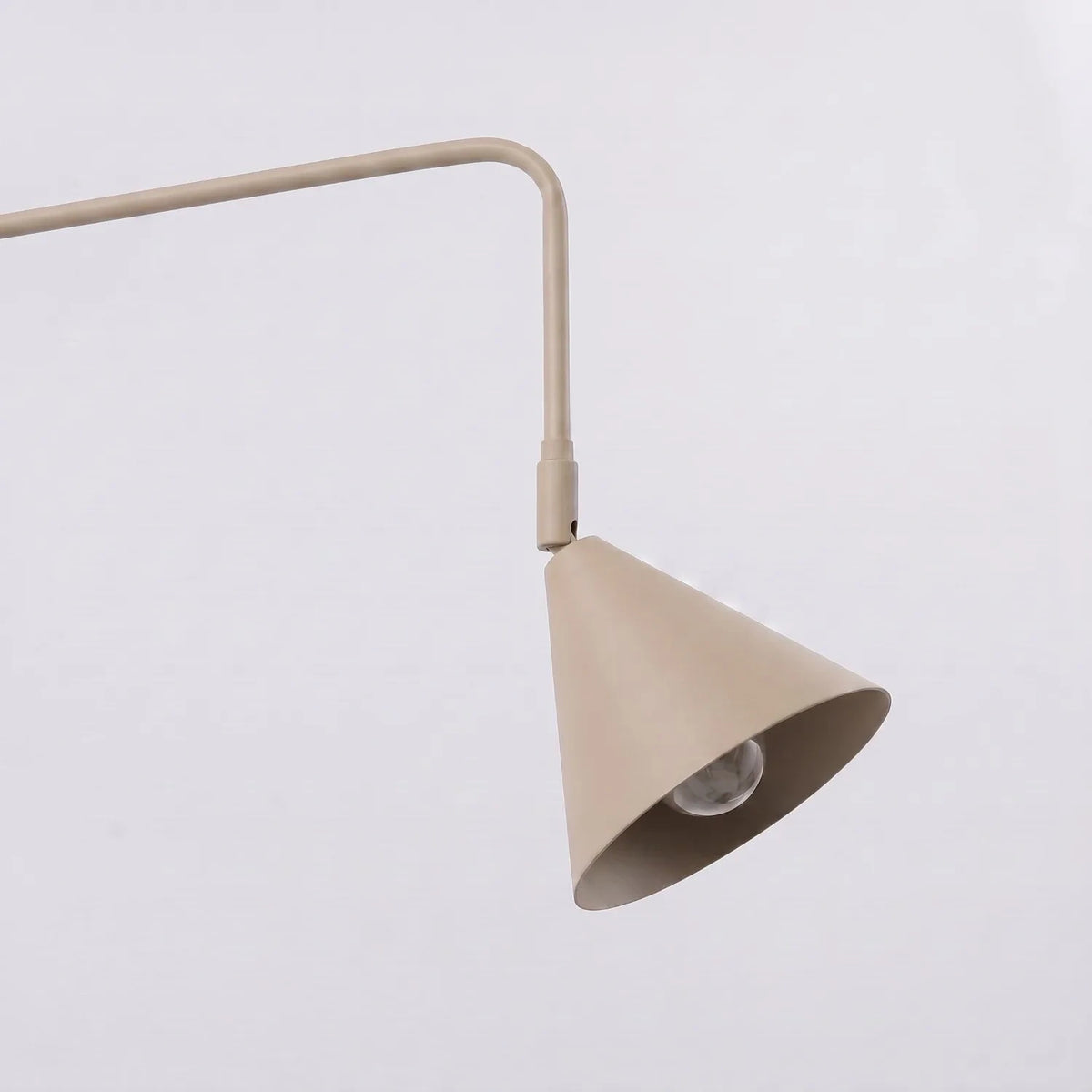 
Design Wandlampe „Nox“ 2-flammig mit Schalter - Taupe