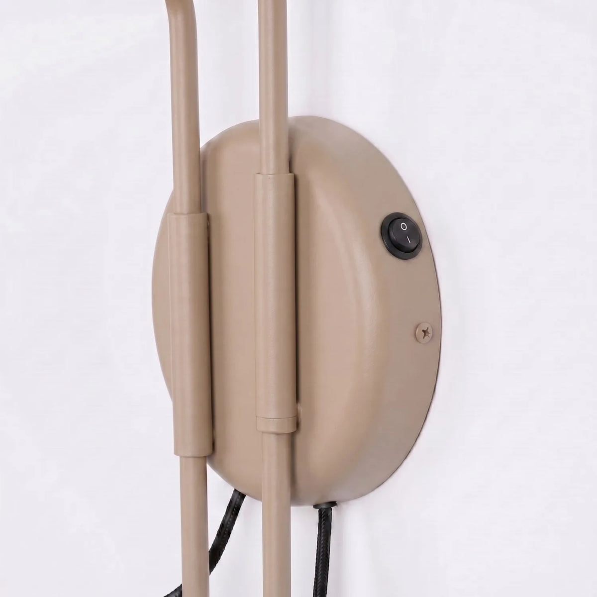 
Design Wandlampe „Nox“ 2-flammig mit Schalter - Taupe