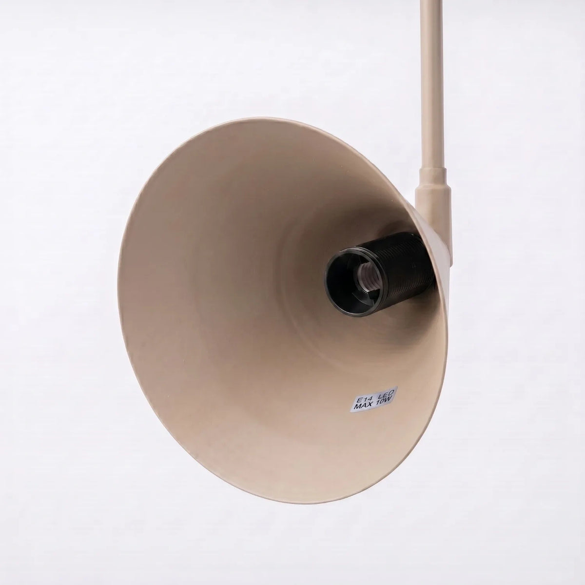
Design Wandlampe „Nox“ 2-flammig mit Schalter - Taupe