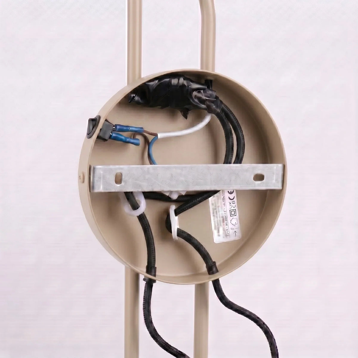 
Design Wandlampe „Nox“ 2-flammig mit Schalter - Taupe