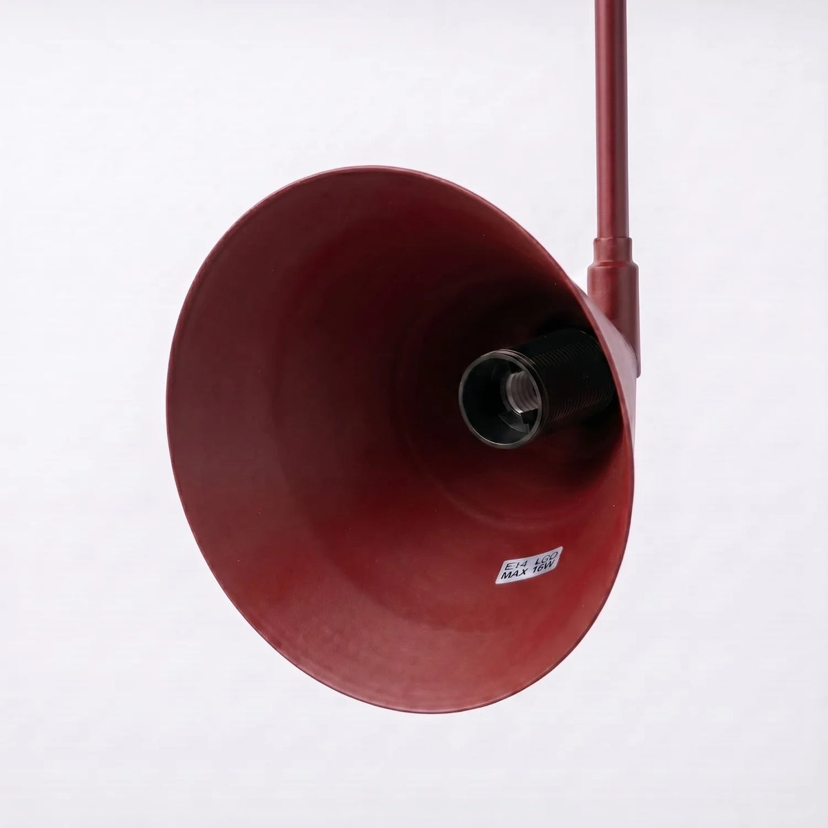 
Design Wandlampe „Nox“ 2-flammig mit Schalter - Burgundrot
