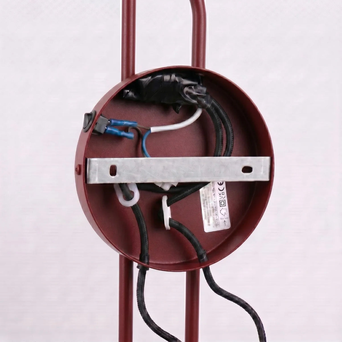 
Design Wandlampe „Nox“ 2-flammig mit Schalter - Burgundrot