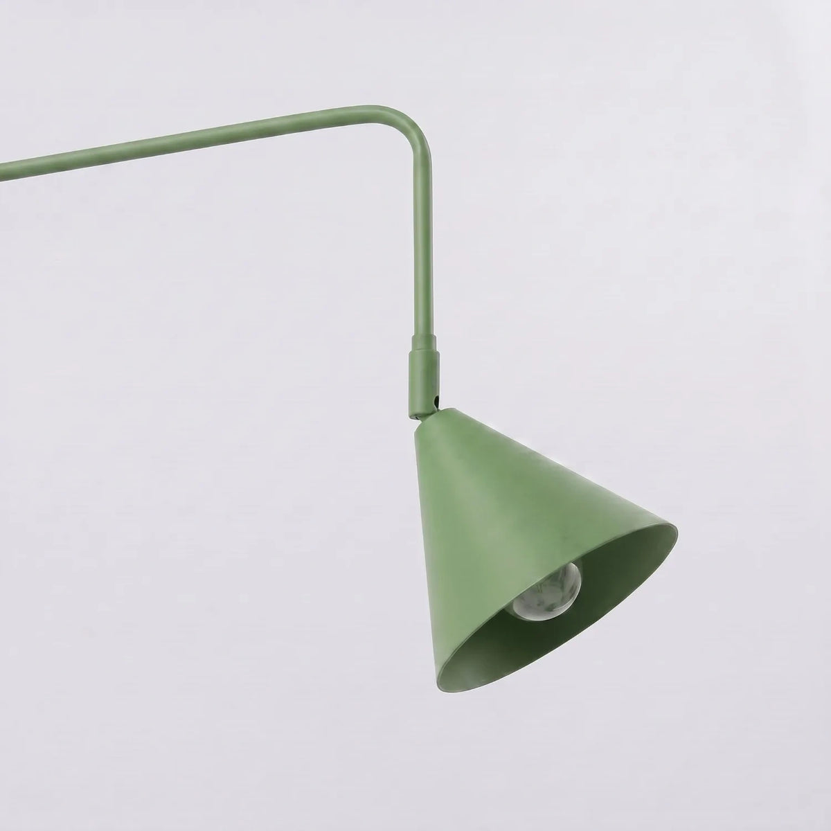 
Design Wandlampe „Nox“ 2-flammig mit Schalter - Salbeigrün
