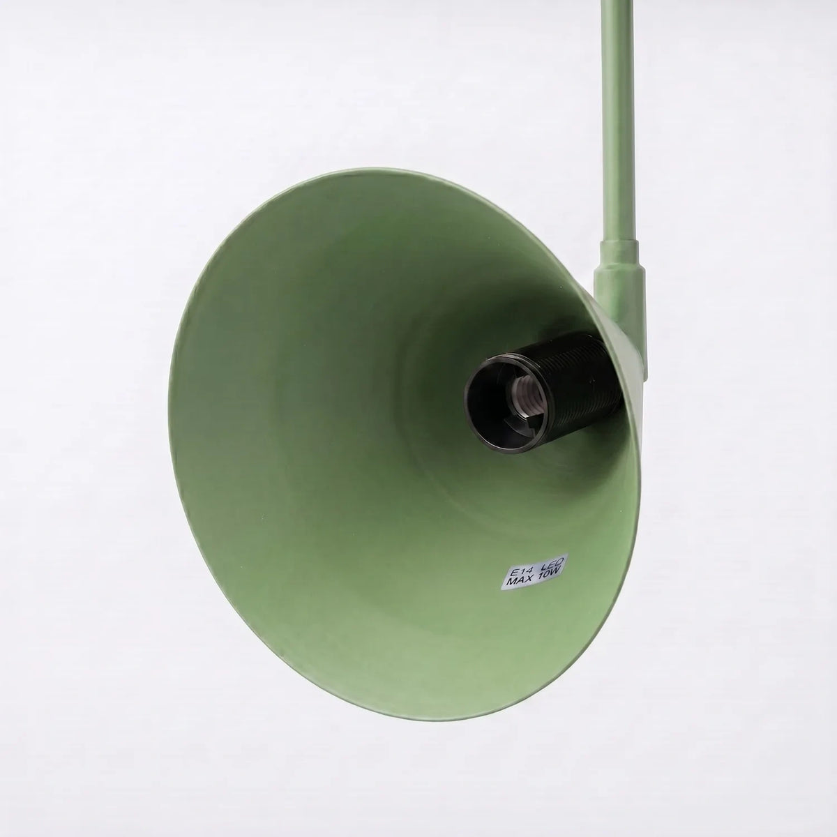 
Design Wandlampe „Nox“ 2-flammig mit Schalter - Salbeigrün