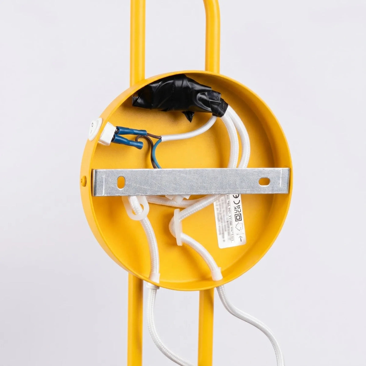 
Design Wandlampe „Nox“ 2-flammig mit Schalter - Gelb