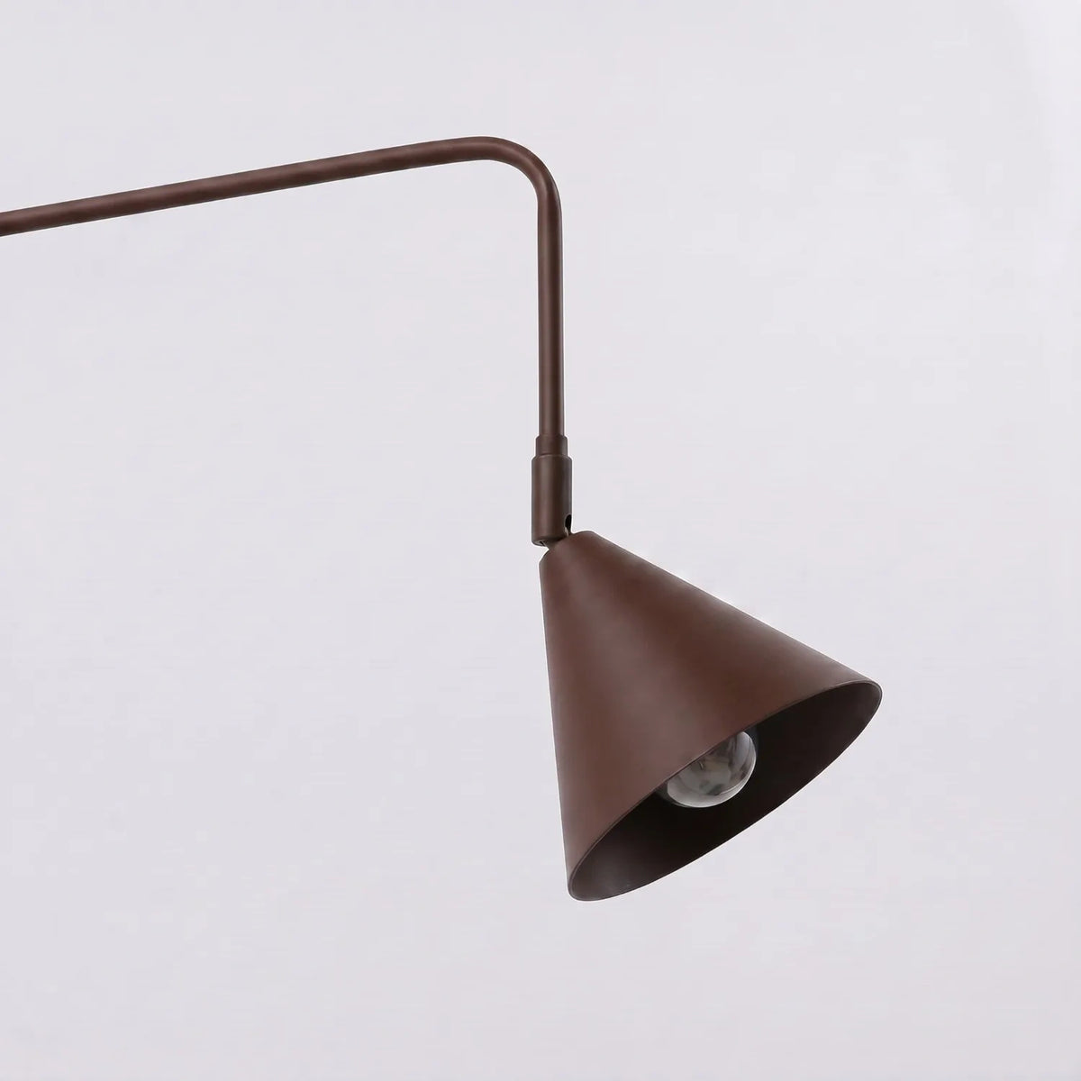 
Design Wandlampe „Nox“ 2-flammig mit Schalter - Braun