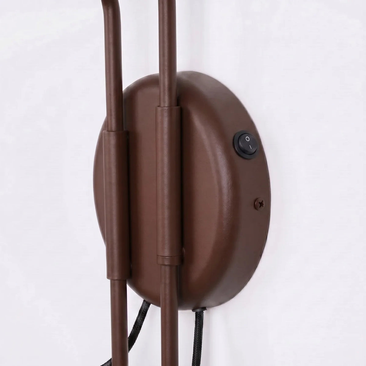 
Design Wandlampe „Nox“ 2-flammig mit Schalter - Braun